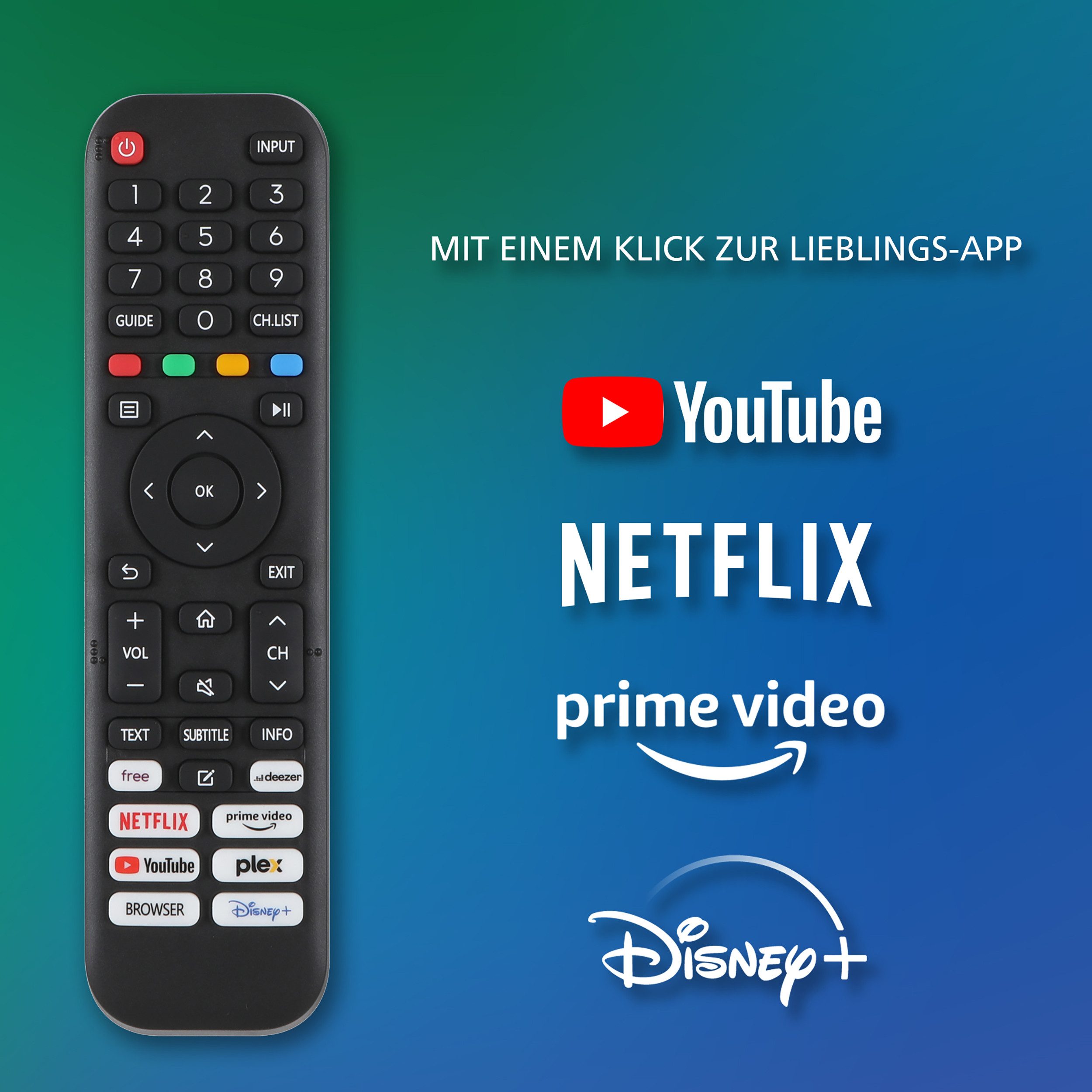 Telefunken D43U790B2CW LCD-LED Fernseher (108 cm/43 Zoll, 4K Ultra HD, VIDAA Smart TV, VIDAA Smart TV, HDR Dolby Vision, Triple-Tuner, 6 Monate HD)