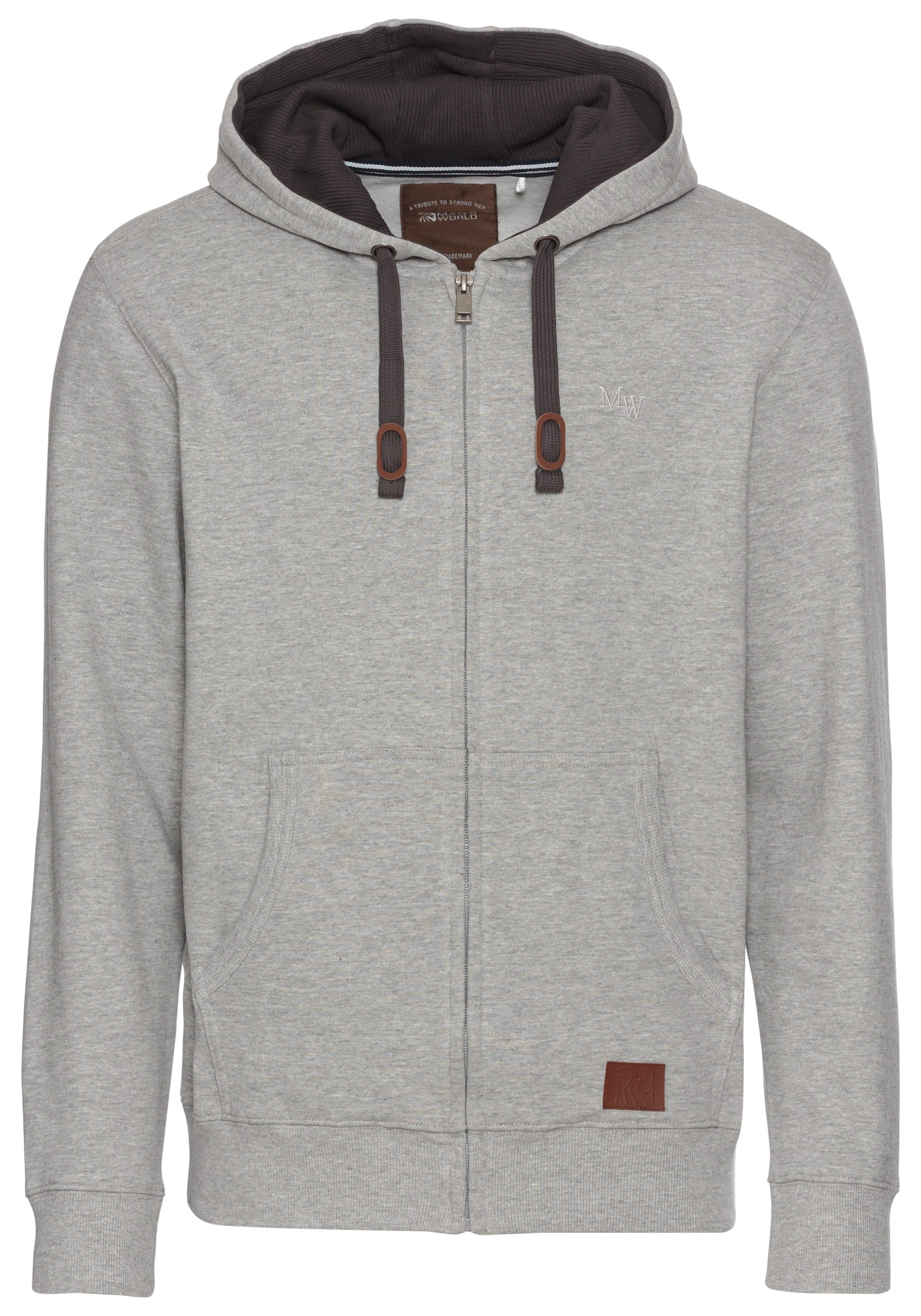 Man's World Kapuzensweatjacke mit kontrastfarbigem Innenfutter – Bild 5 von 5