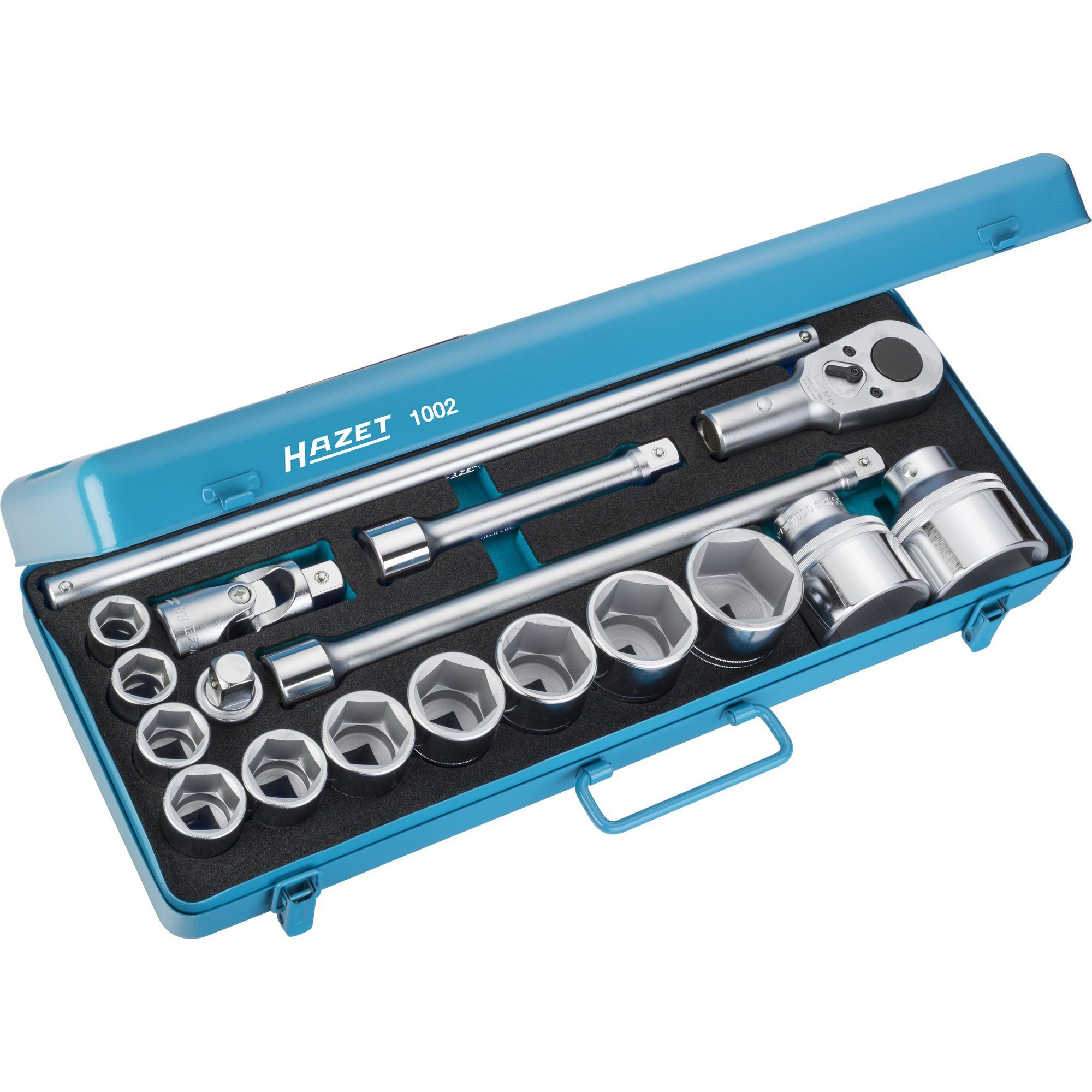 HAZET Steckschlüssel Hazet Steckschlüssel-Satz 1002, 3/4", 18-teilig