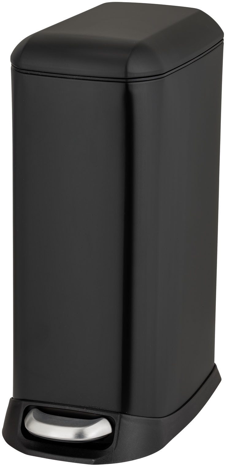 WENKO Mülleimer Modell Design, Abfalleimer mit Absenkautomatik und herausnehmbarem Einsatz