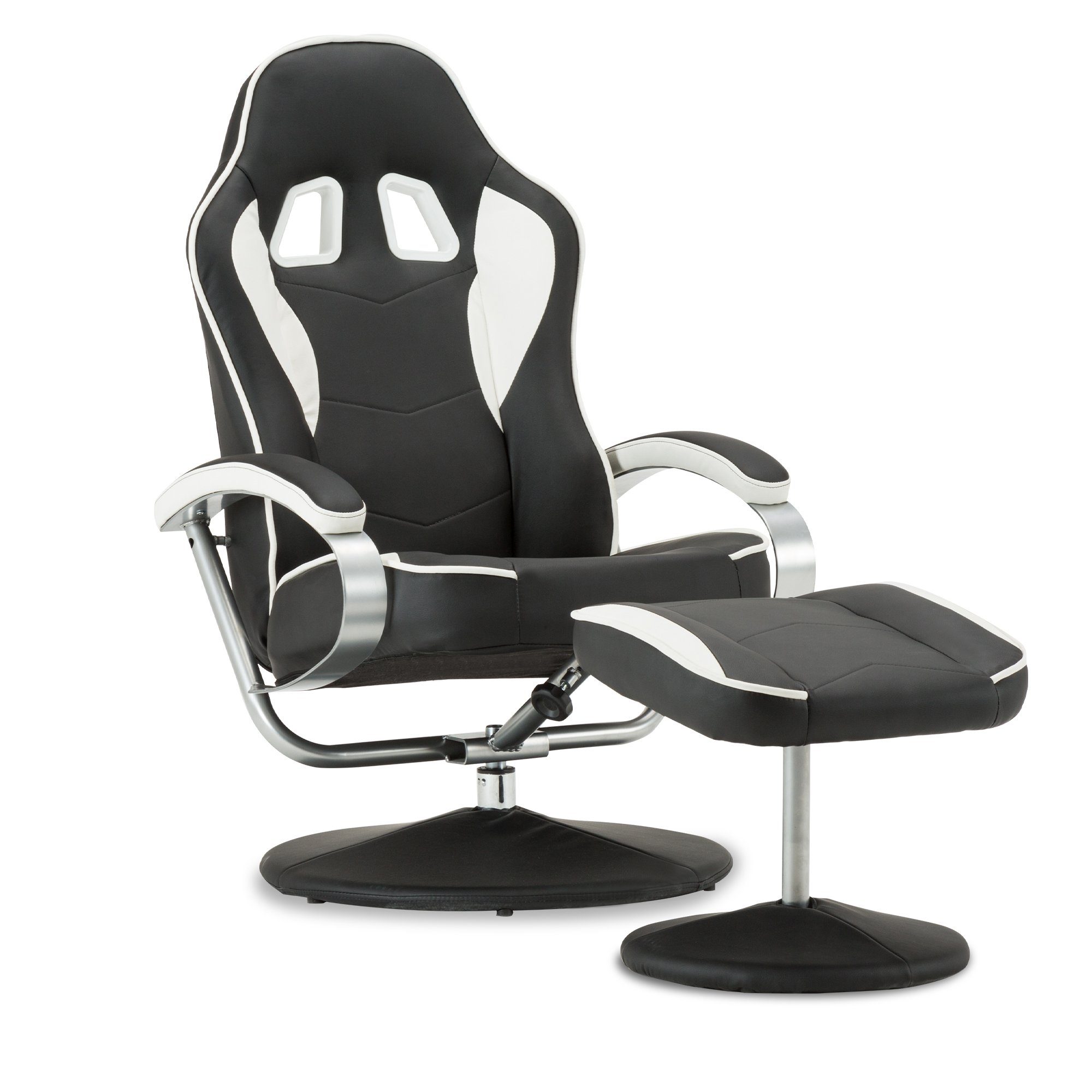 MCombo TV-Sessel MCombo Racing Gaming Stuhl mit Hocker 9012, moderner Fernsehsessel TV-Sessel für Wohnzimmer