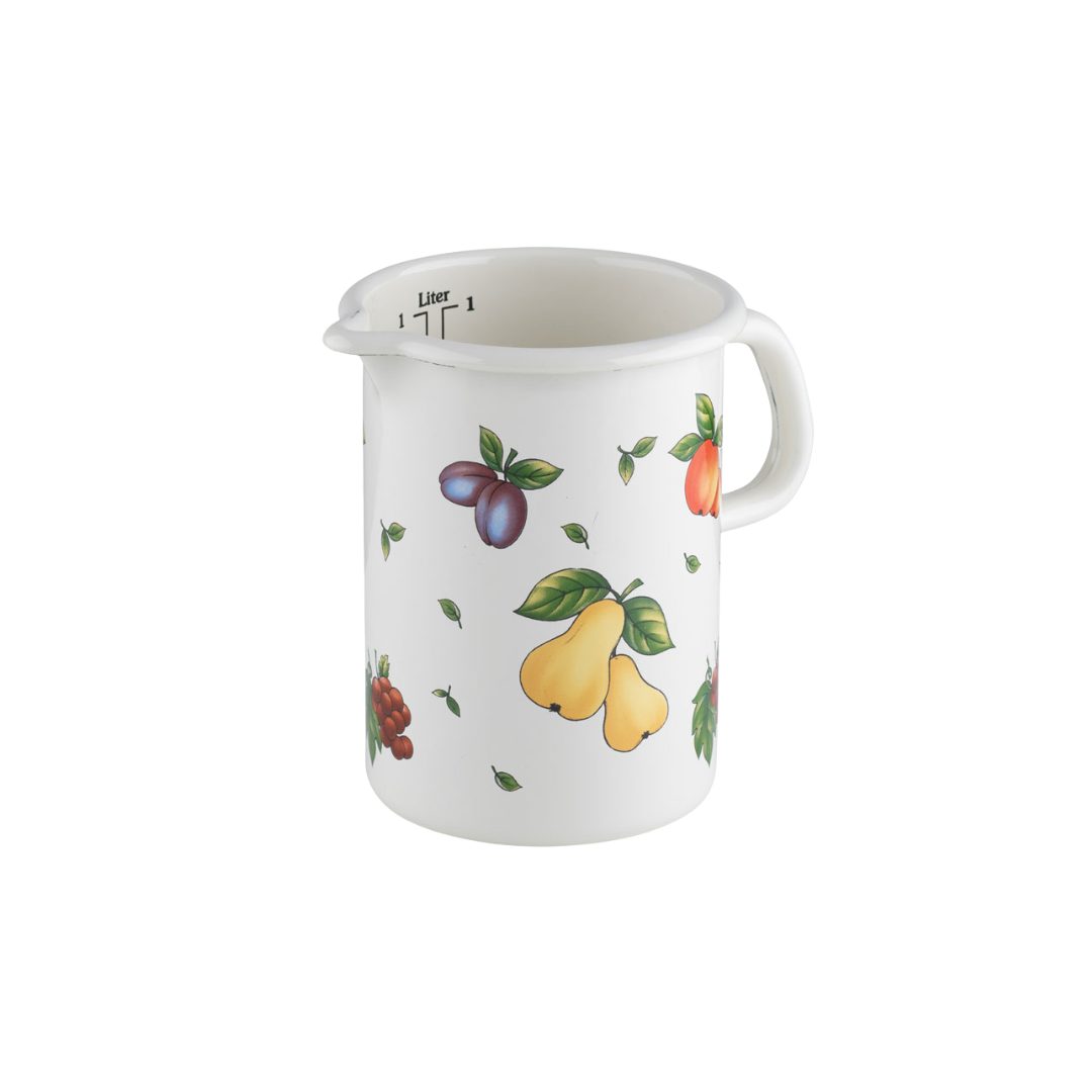 Riess Messbecher Fruit Garden Küchenmaß 1 l, Emaille