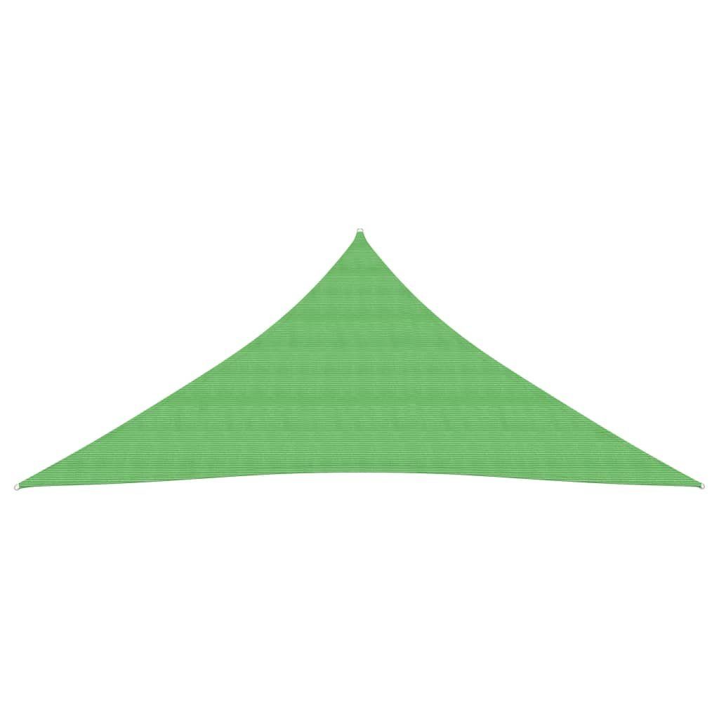 vidaXL Sonnensegel 4 x 4 x 4 m Sonnensegel 160 g m² Hellgrün 4x4x4 m HDPE Beschattung Dr