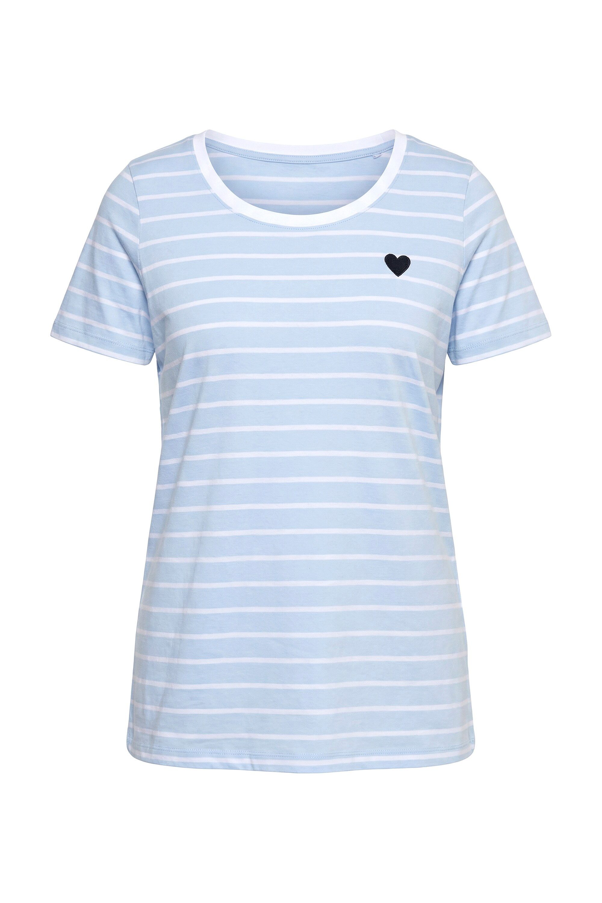 Angel of Style T-Shirt T-Shirt Komfort Fit Ringel Stick-Herz günstig online kaufen