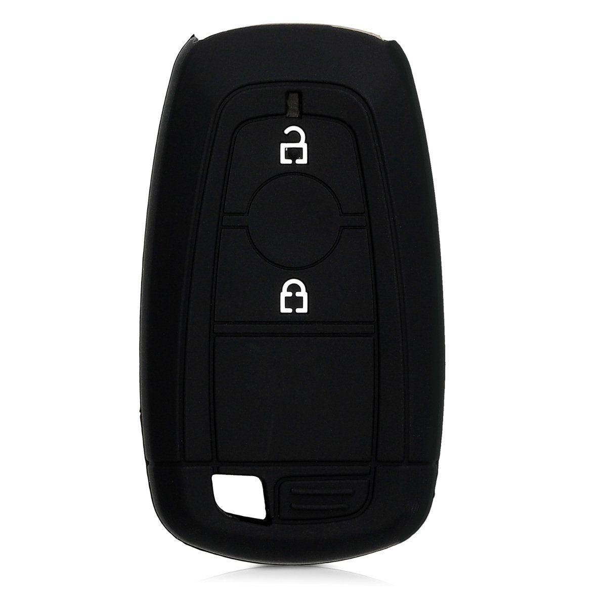 kwmobile Schlüsseltasche Autoschlüssel für Schlüsselhülle Go, Cover Silikon Schlüssel Case Autoschlüssel Hülle Keyless 2-Tasten Ford
