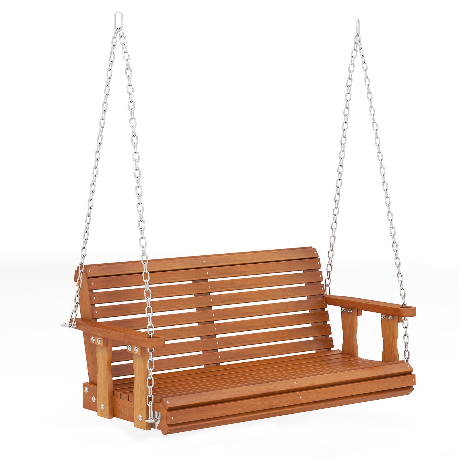 COSTWAY Hollywoodschaukel, Hängebank outdoor, 2-Sitzer Schaukelbank