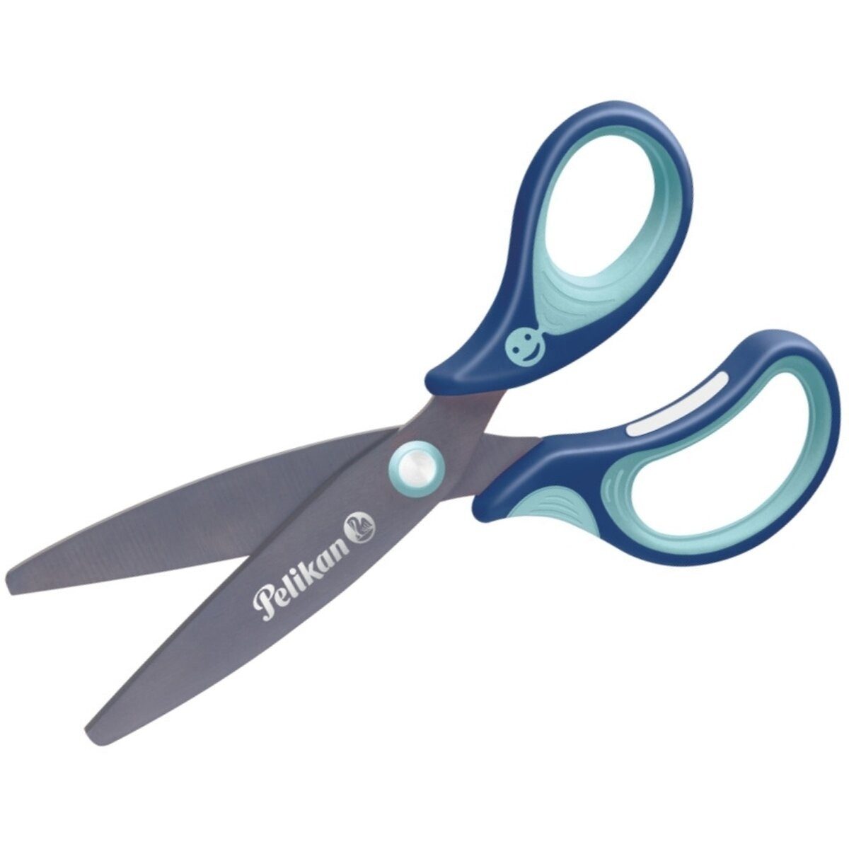 Pelikan Ergonomische Schulschere "griffix" blau, rund, für Rechtshänder*innen, 14 cm – Bild 2 von 2