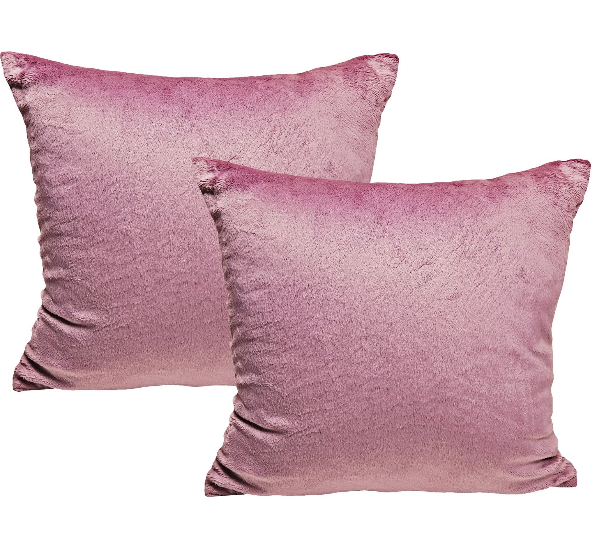 JACK Kissenbezüge 2er Set Kissenhülle Teddy Flausch Plüsch, (2 Stück), super flauschig, Couchkissen