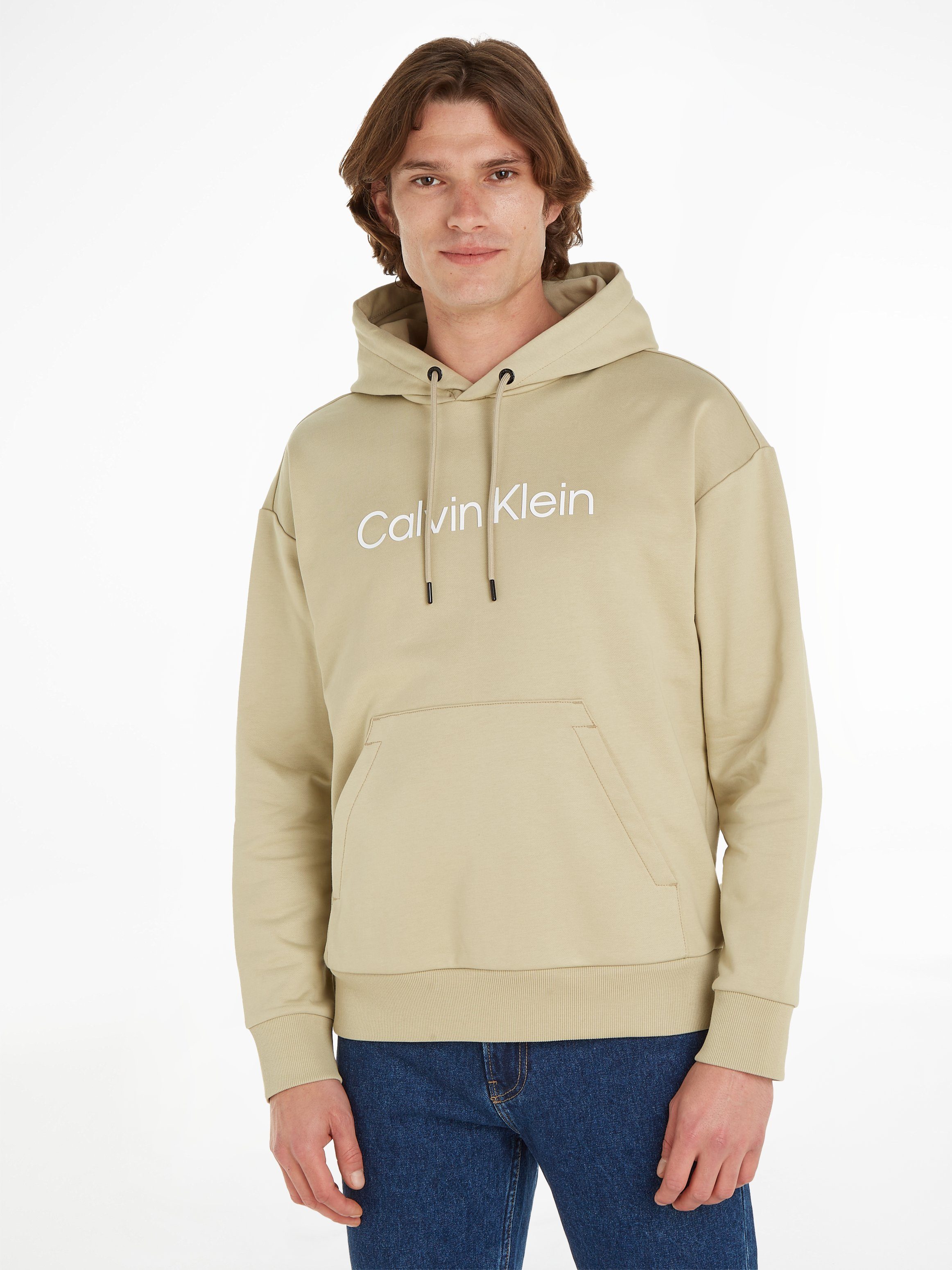Calvin Klein Kapuzensweatshirt HERO LOGO COMFORT HOODIE mit Logoschriftzug Eucalyptus