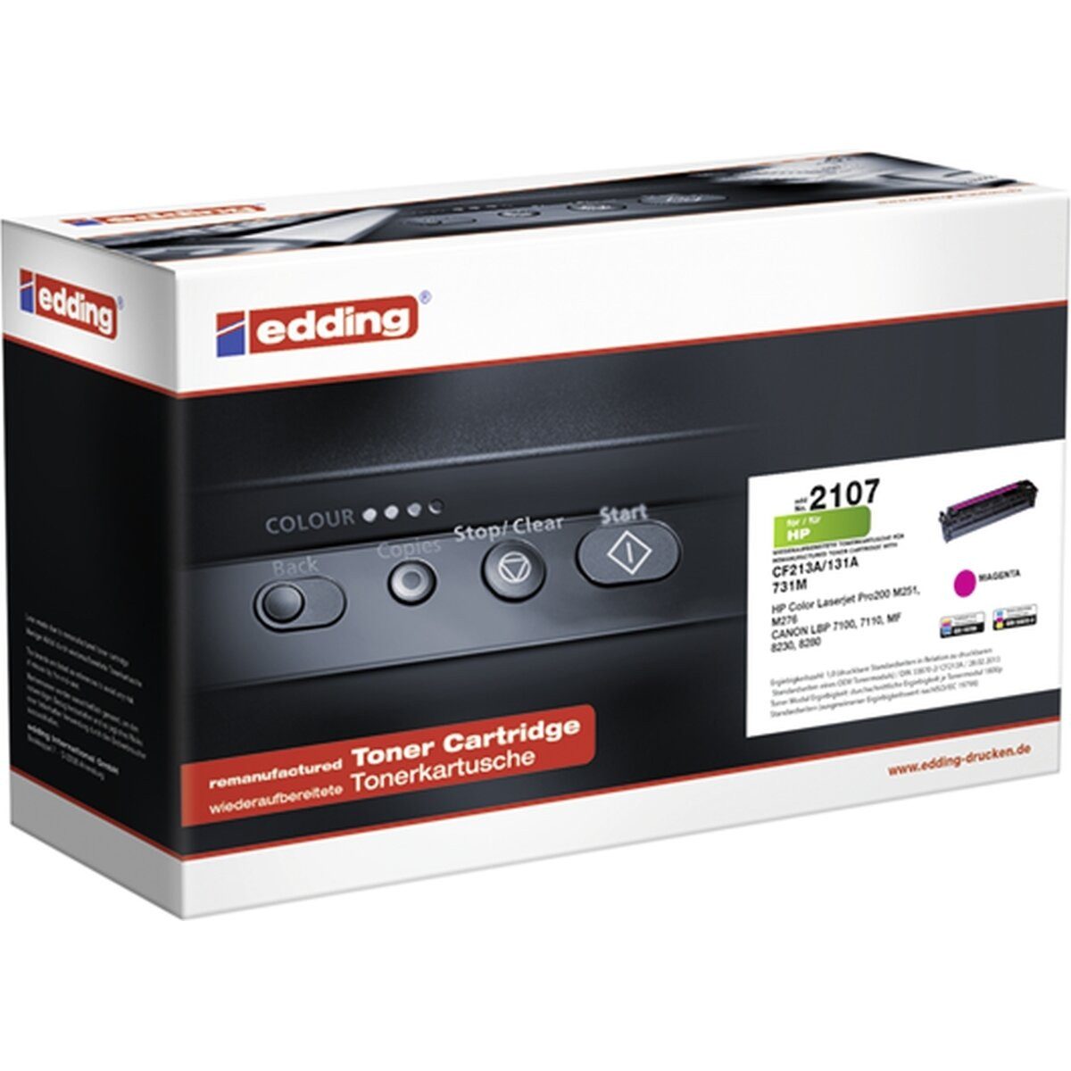 edding Tonerpatrone Toner kompatibel mit HP CF213A magenta