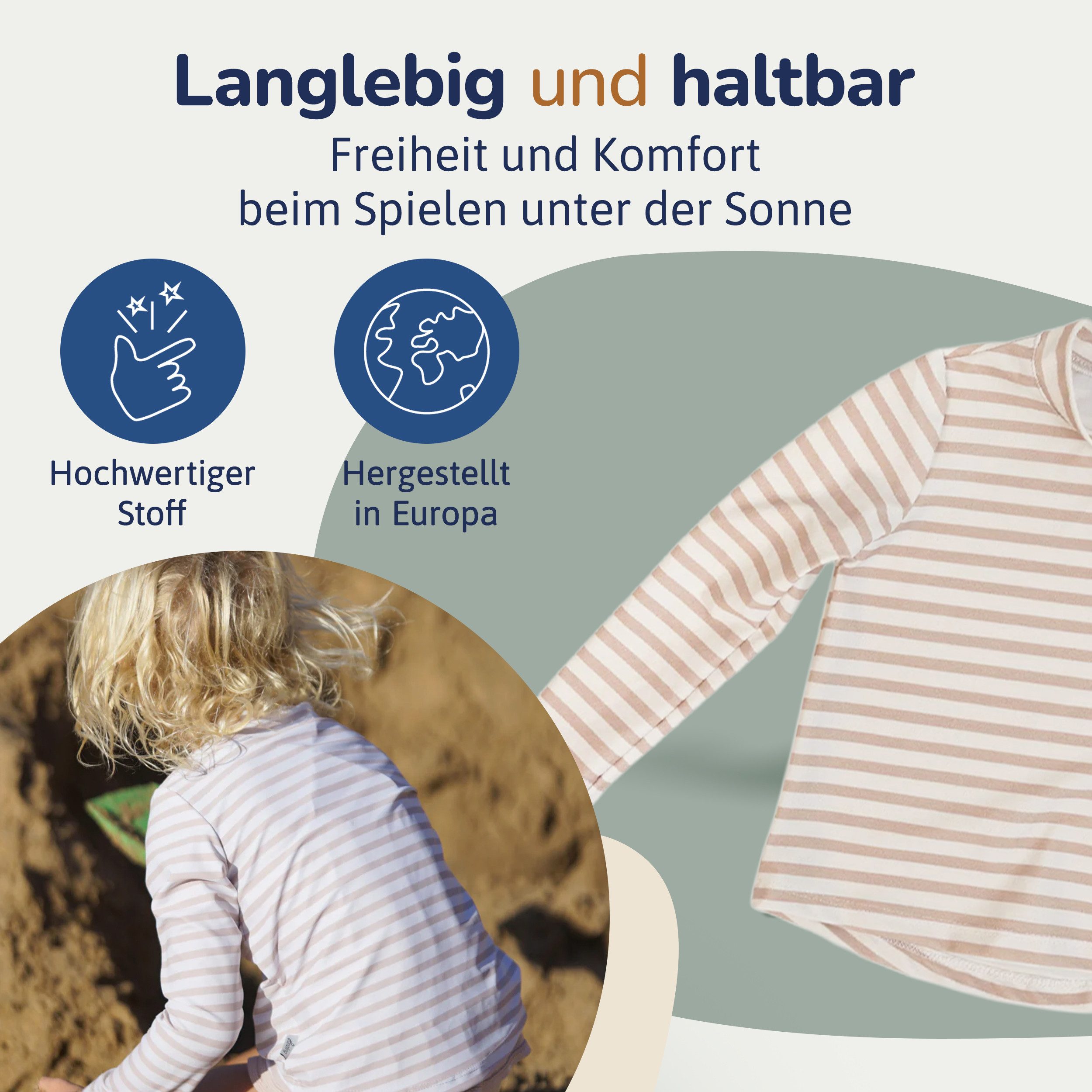 Hinzling Rash Guard UV Shirt Kinder Langarm & UPF 60 Sonnenschutz