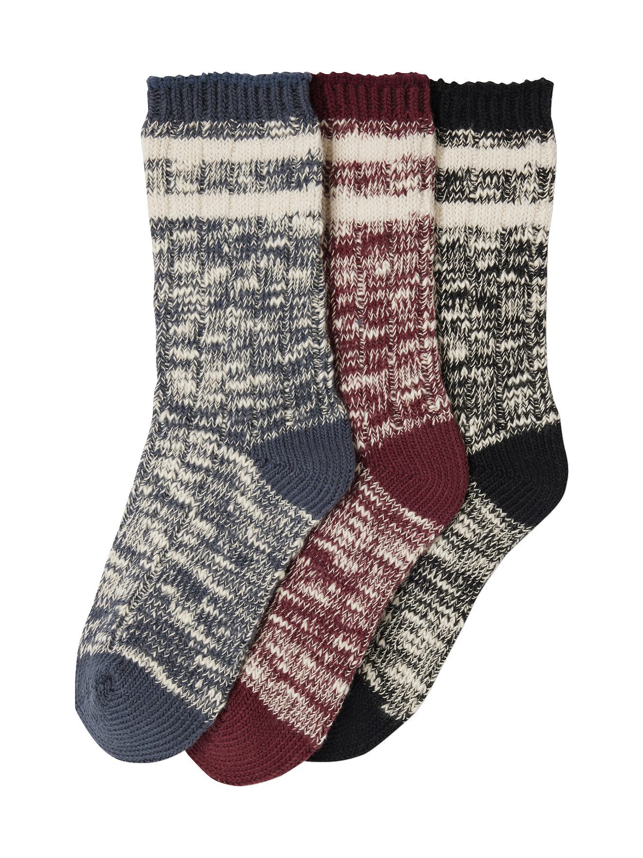 Socken 3er-Pack melierte Jungen Socken