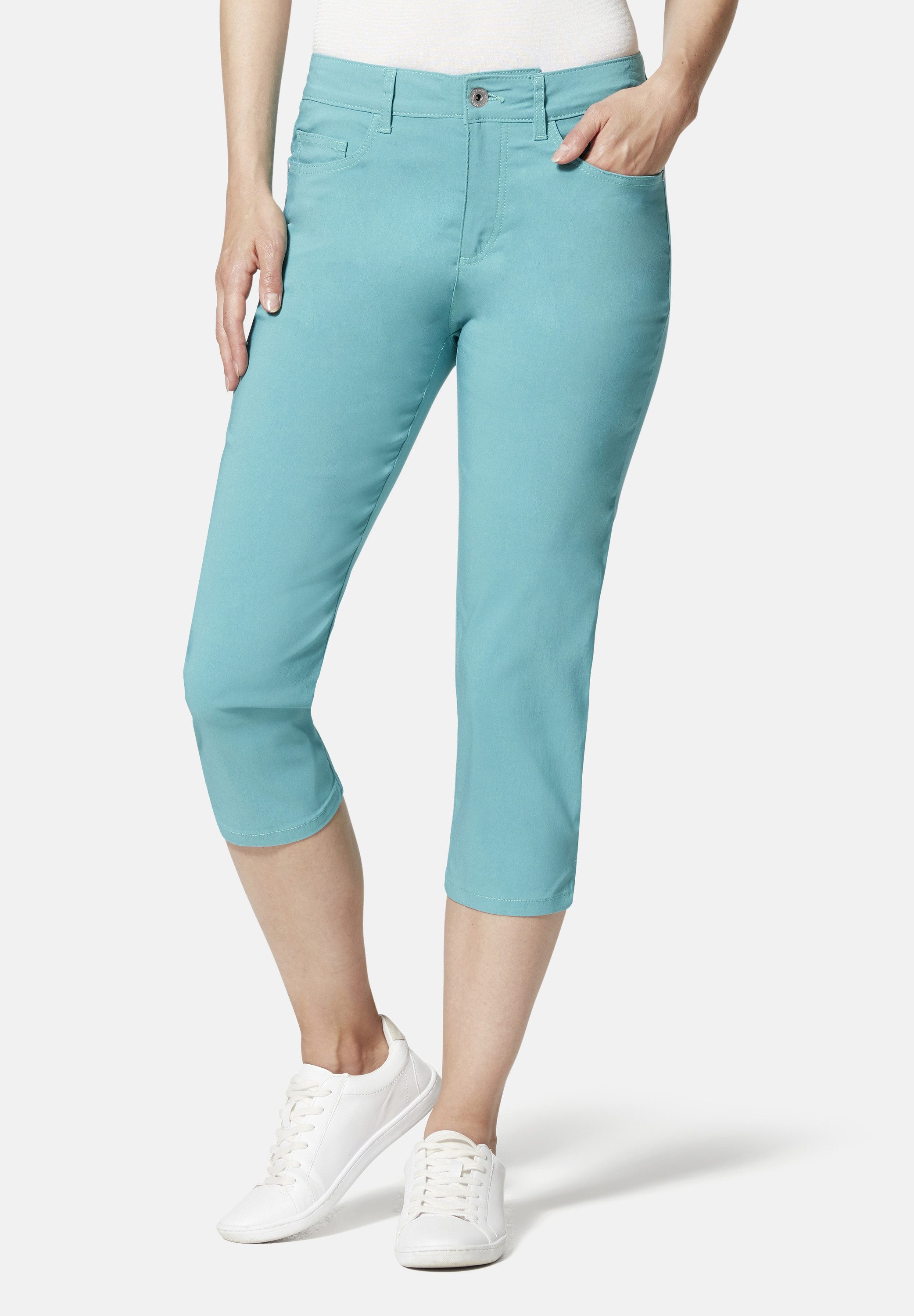 STOOKER WOMEN 7/8-Hose Tahiti Bengalin Capri Slim Fit Capri Slim Fit Casual Clean Wash Bengalin für Damen
