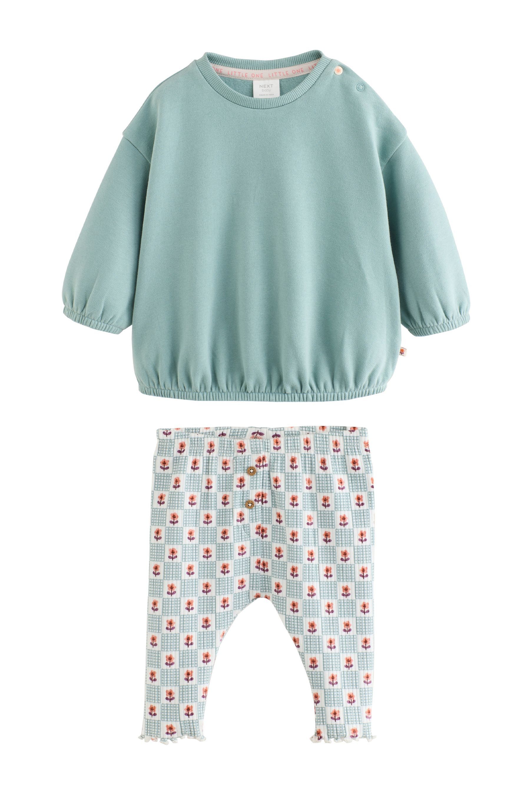 Next Top & Leggings Baby-Sweatshirt und Leggings im Set (2-tlg)