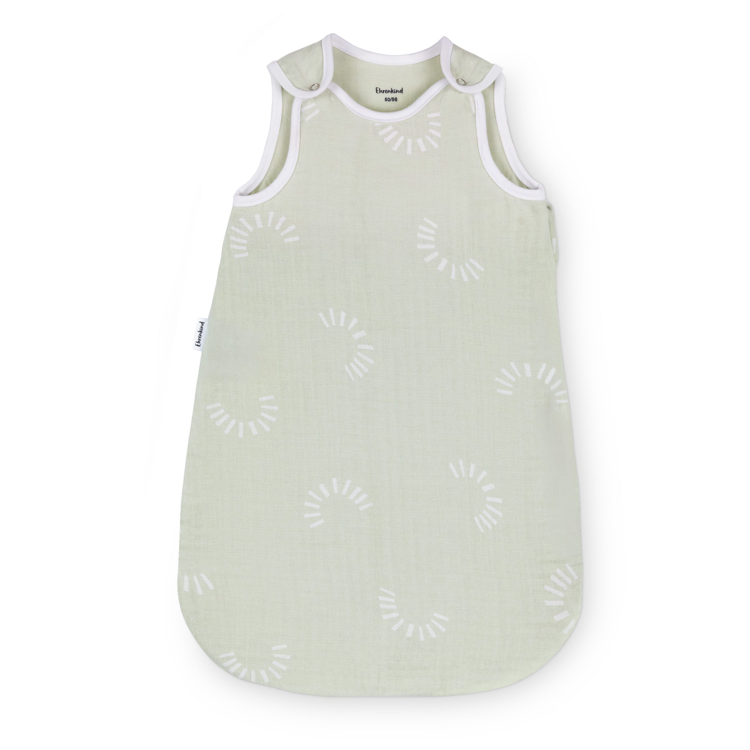 Babyschlafsack Sommer 0.5 TOG, Rund aus Musselin