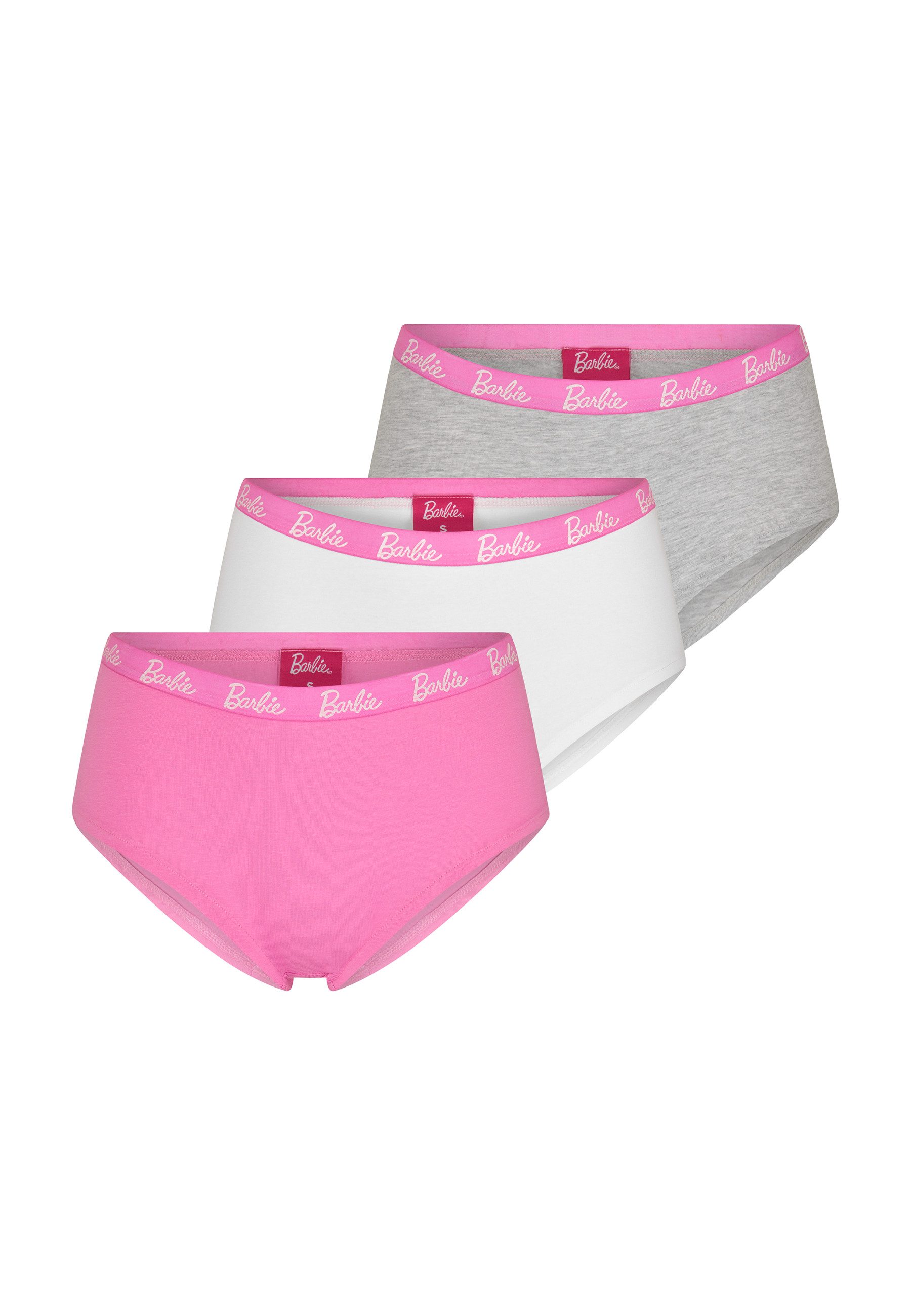 Barbie Slip 3er Pack Unterhosen für Damen Panties