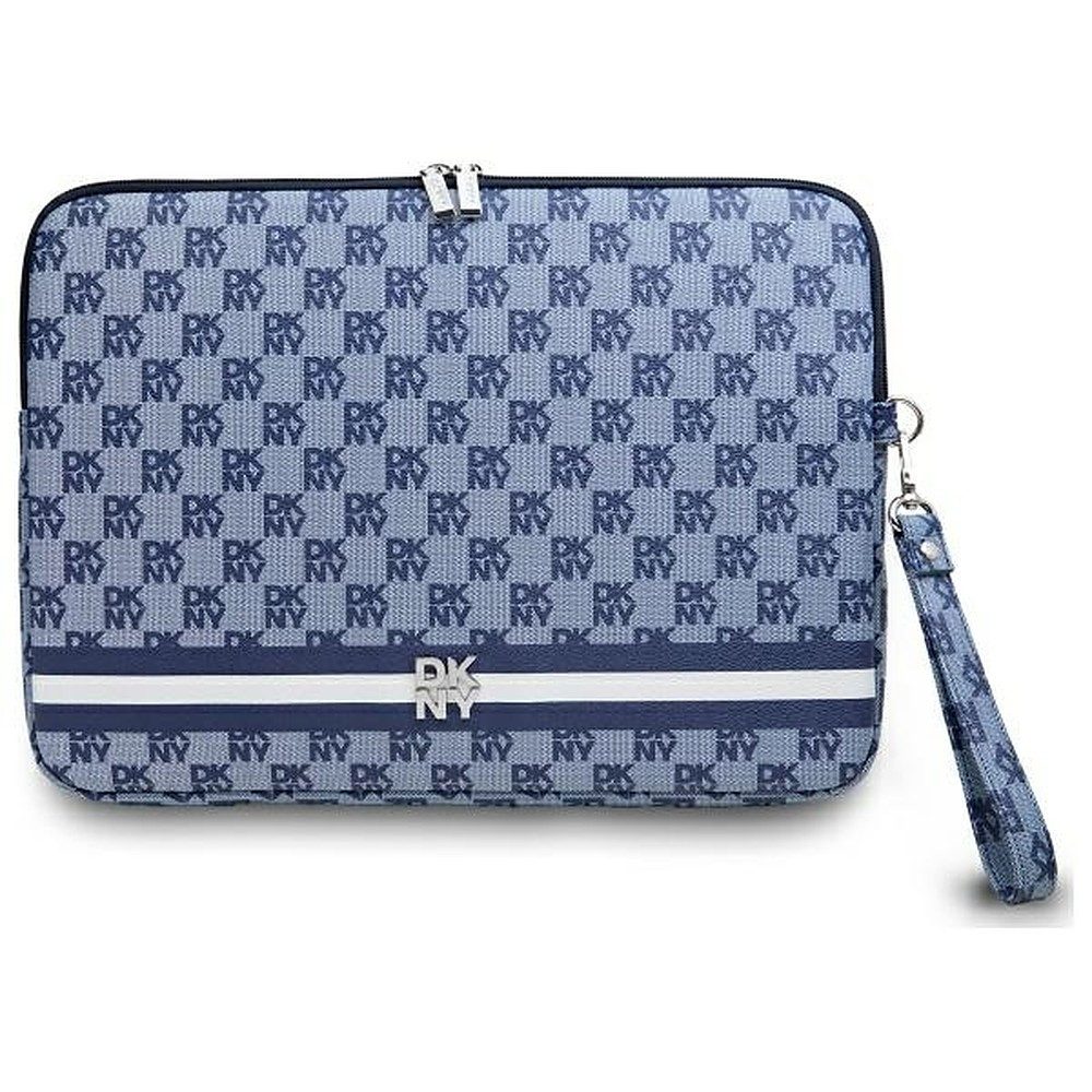 DKNY Laptoptasche Laptop-Sleeve Schutzhülle (Spar-Set, 1-tlg), Markenmuster, Reißverschluss, Handschlaufe, Rückfach