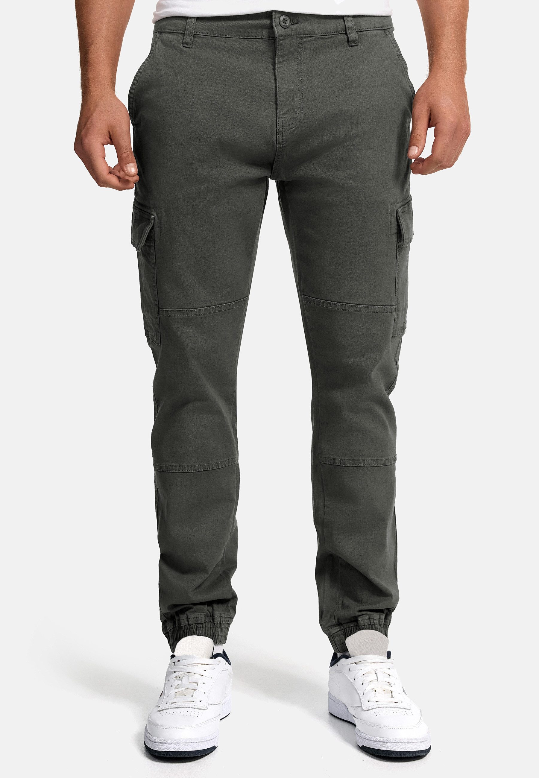 Indicode Cargohose Herren August Cargo Hose Herrenhose mit 6 Taschen