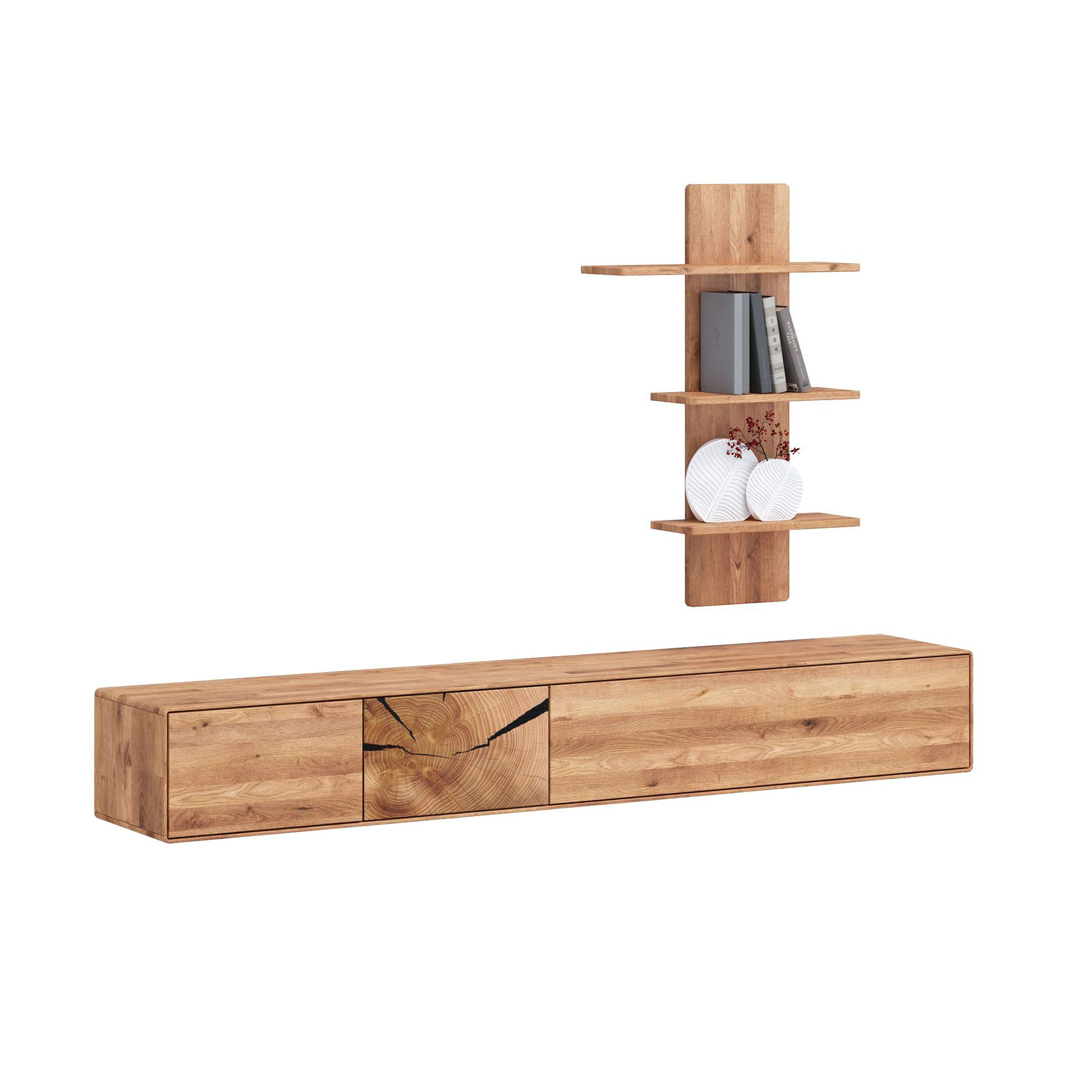 G+K Möbelvertriebs GmbH Wohnwand WOODWORK WZ-0626 Wohnwand