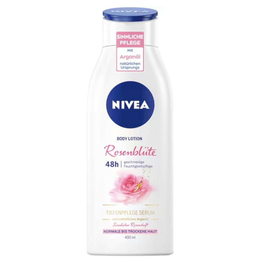 Nivea Bodylotion und Milk 3-in-1 Rosenblüte Body Lotion 400 ml