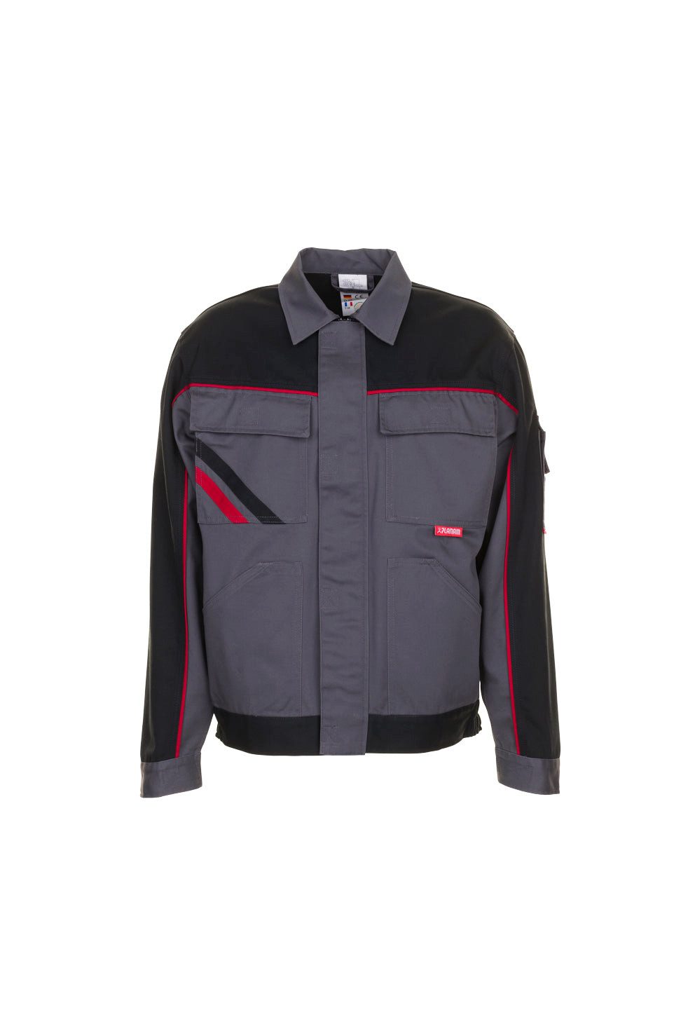 Planam Arbeitsjacke PLANAM Highline Bundjacke schiefer/schwarz/rot