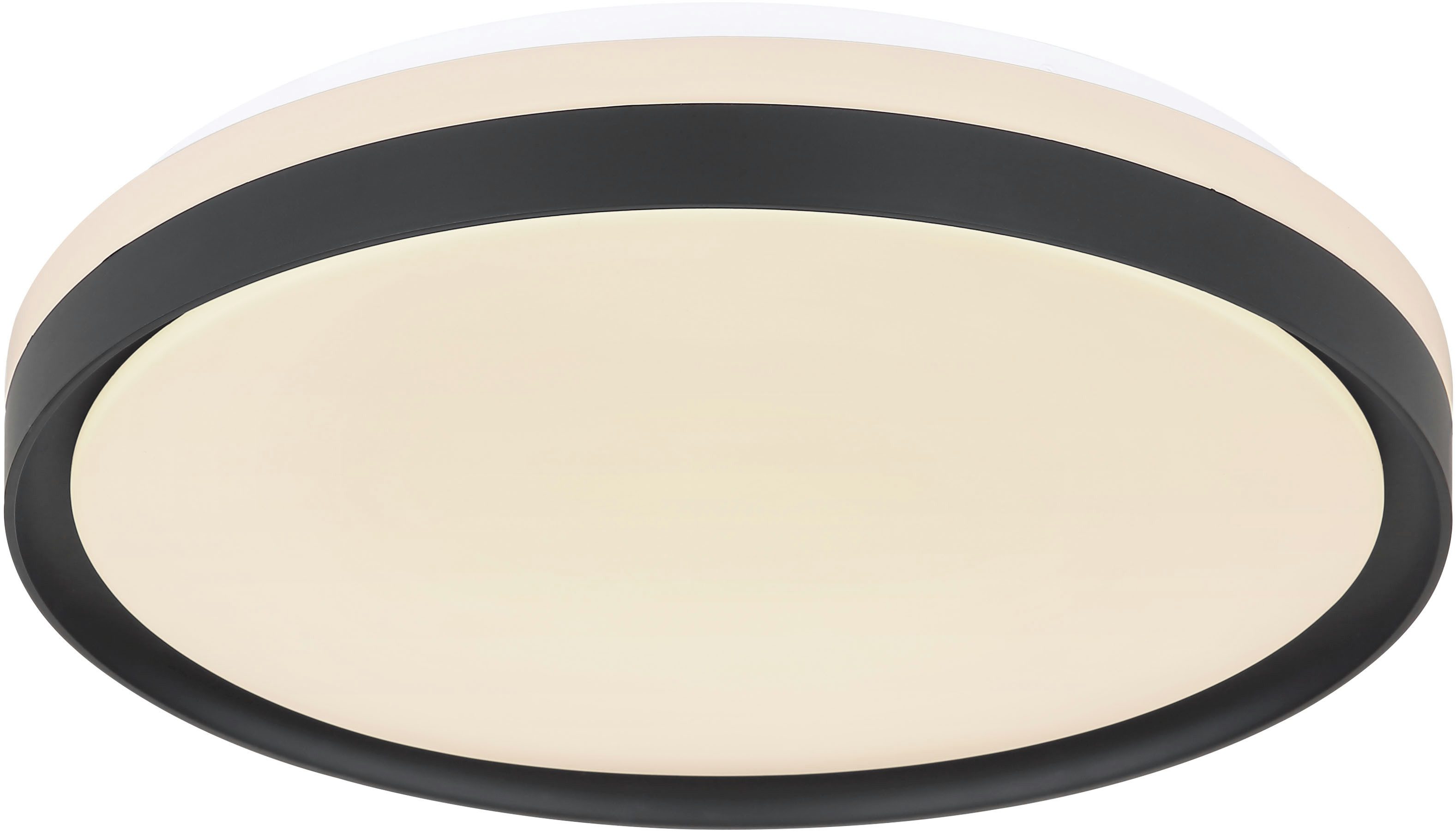 GLOBO LIGHTING LED Deckenleuchte SONNY, Dimmfunktion, Fernbedienung, Infrarot inkl., Memoryfunktion, Nachtlichtfunktion, mehrere Helligkeitsstufen, LED fest integriert, Deckenlampe/rund/Wohnzimmer/Schlafzimmer/modern