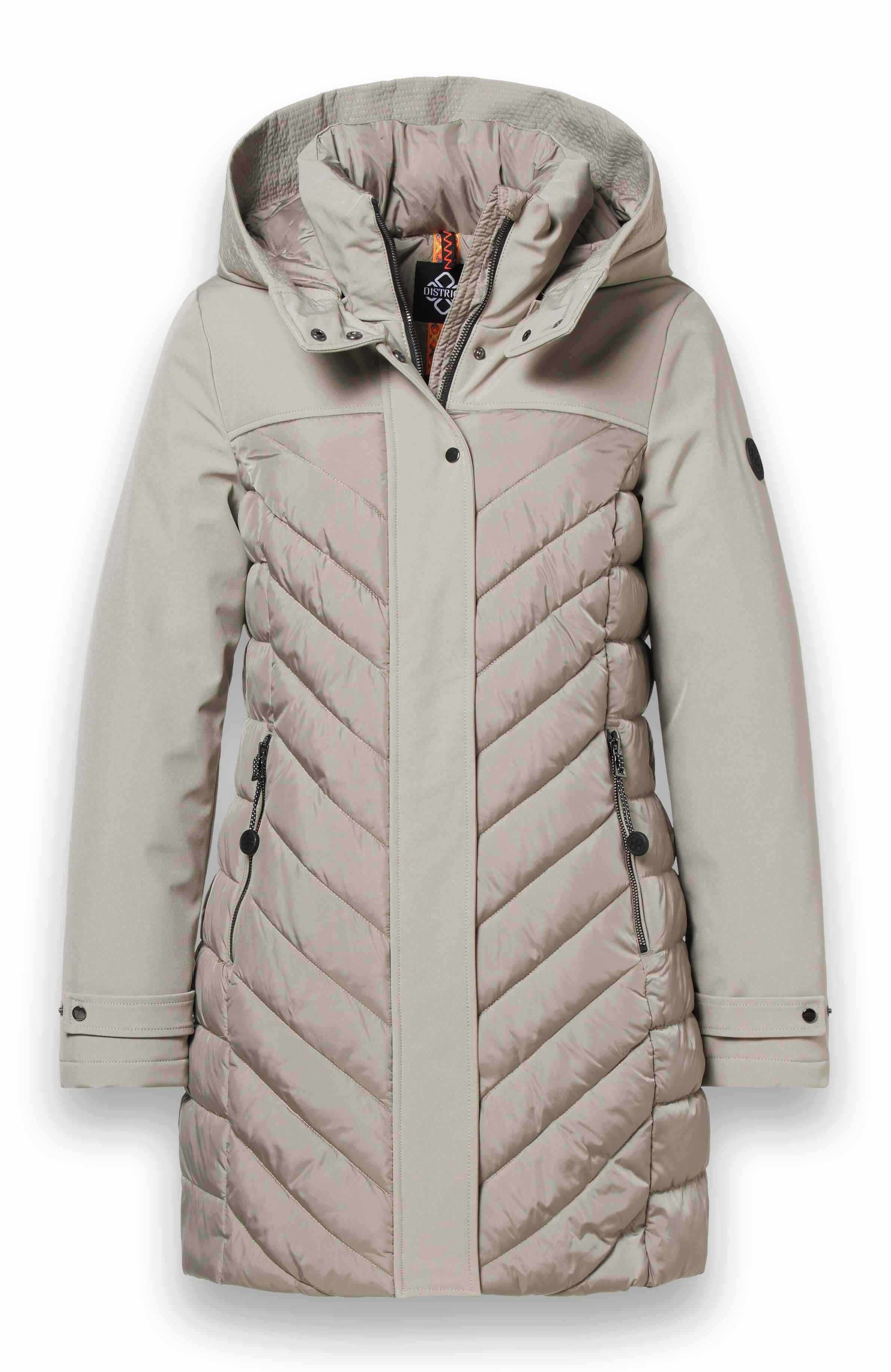 District Wintermantel St Moritz (warm, wasserabweisend) beige Damen