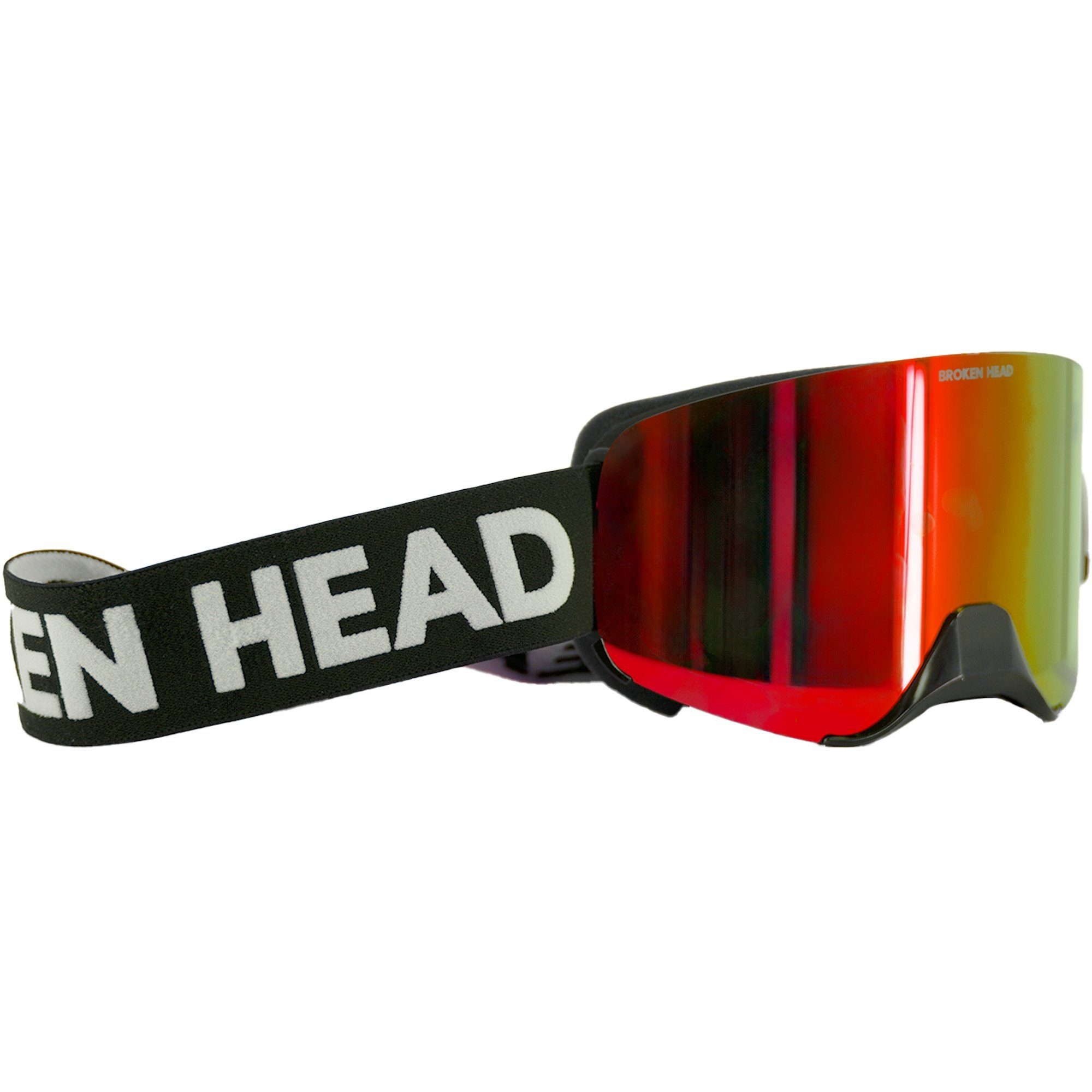 Broken Head Motorradbrille MX-Struggler Rot, Magnetische Gläser
