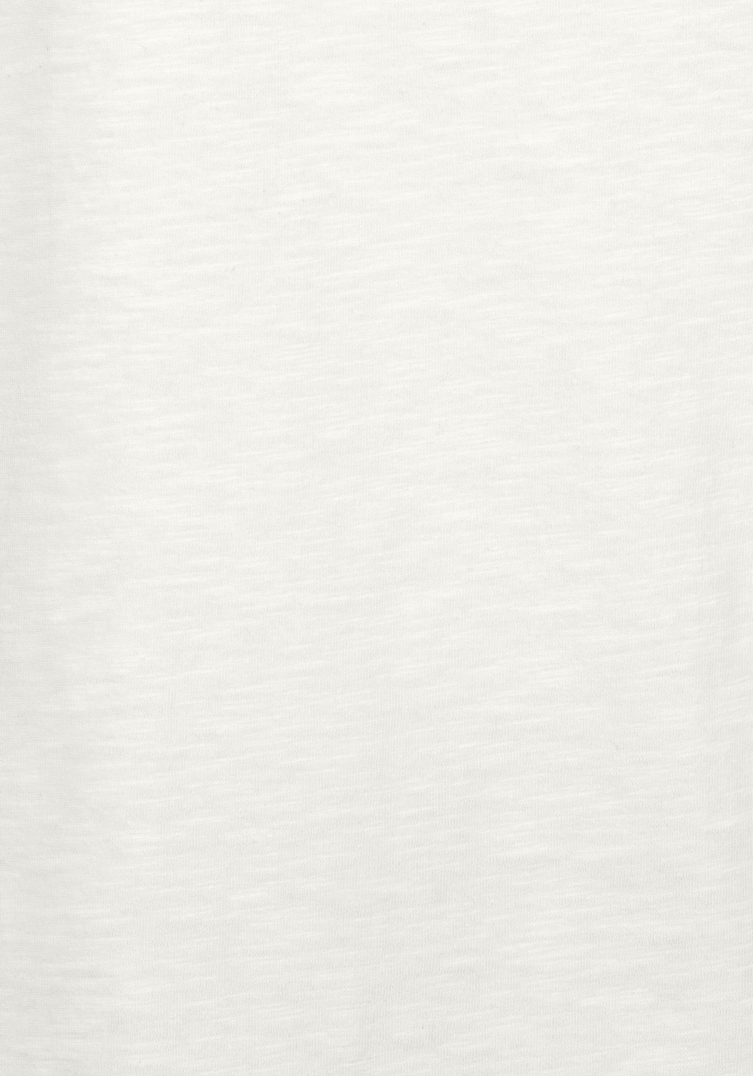 Vivance T-Shirt der mit Häkelspitze 2er-Pack) Schulter creme schwarz, (Packung, an