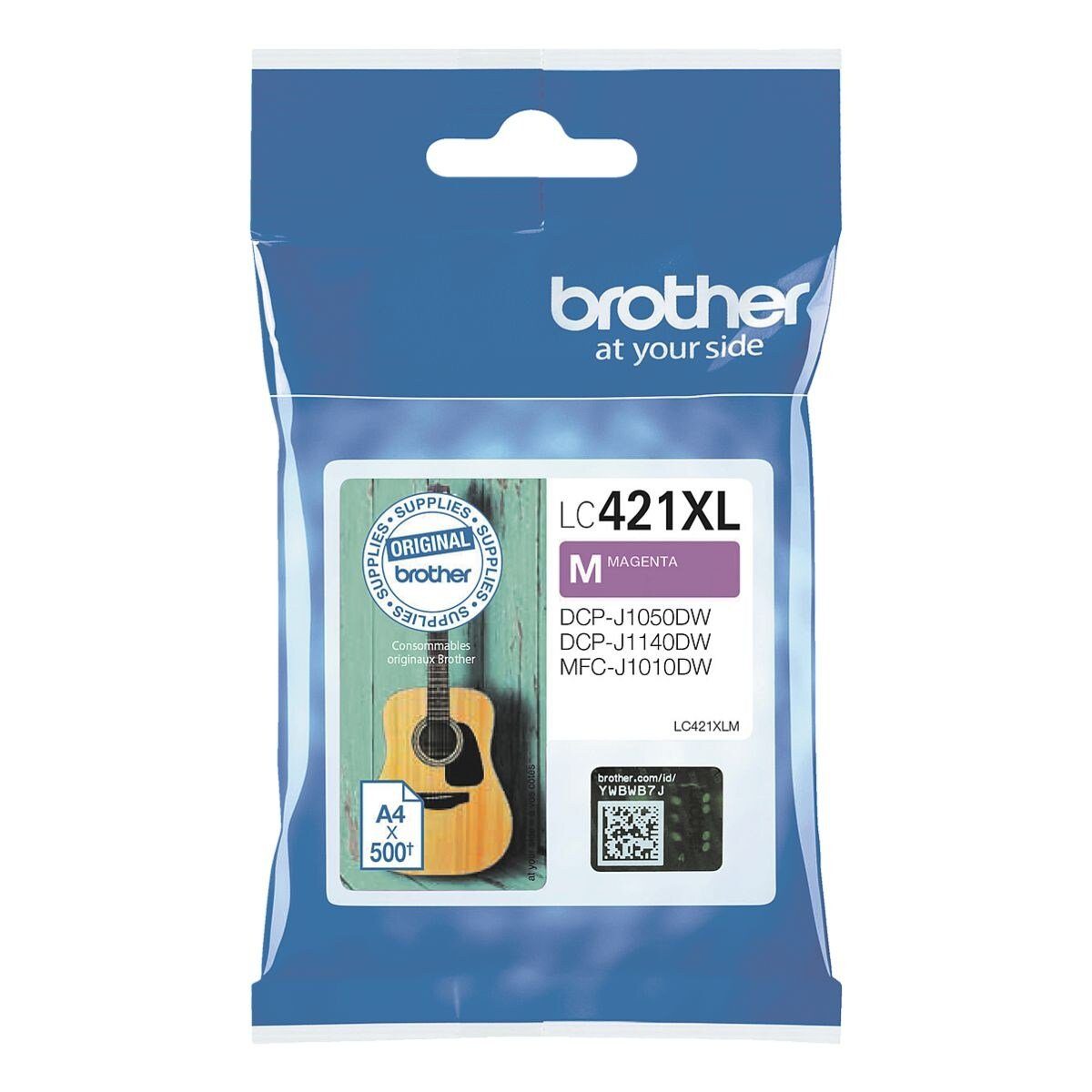 Brother LC-421XLM Tintenpatrone (1-tlg., Original Druckerpatrone, magenta)