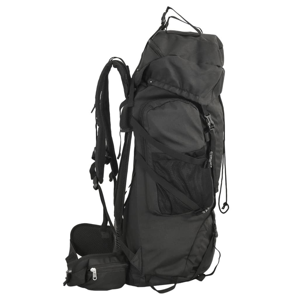 vidaXL Wanderrucksack 100 L Rucksack Bergrucksack Wanderrucksack Trekkingrucksack Schwarz 10