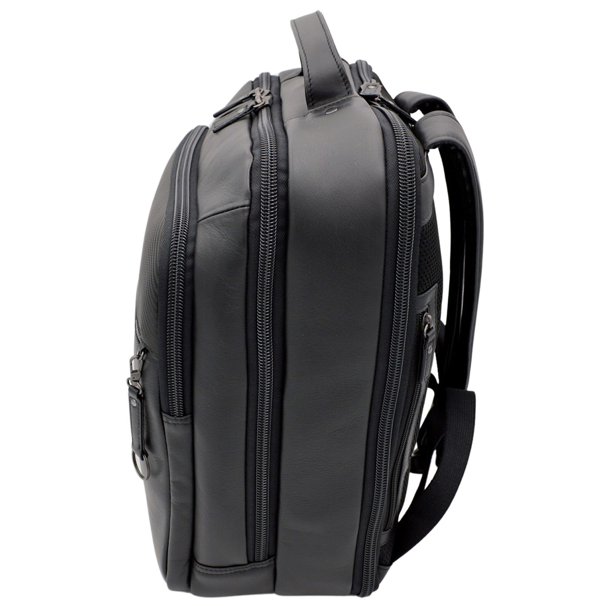 Daypack Leder Jump Boston, black