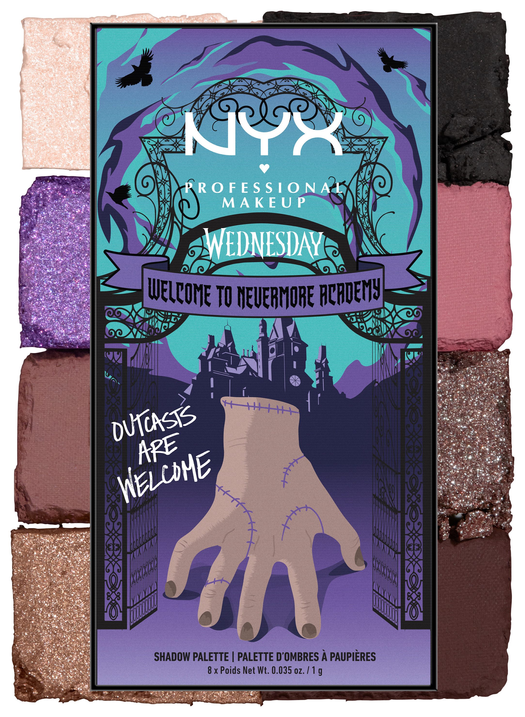 NYX PROFESSIONAL MAKEUP Lidschatten-Palette Wednesday The Nevermore Academy Palette
