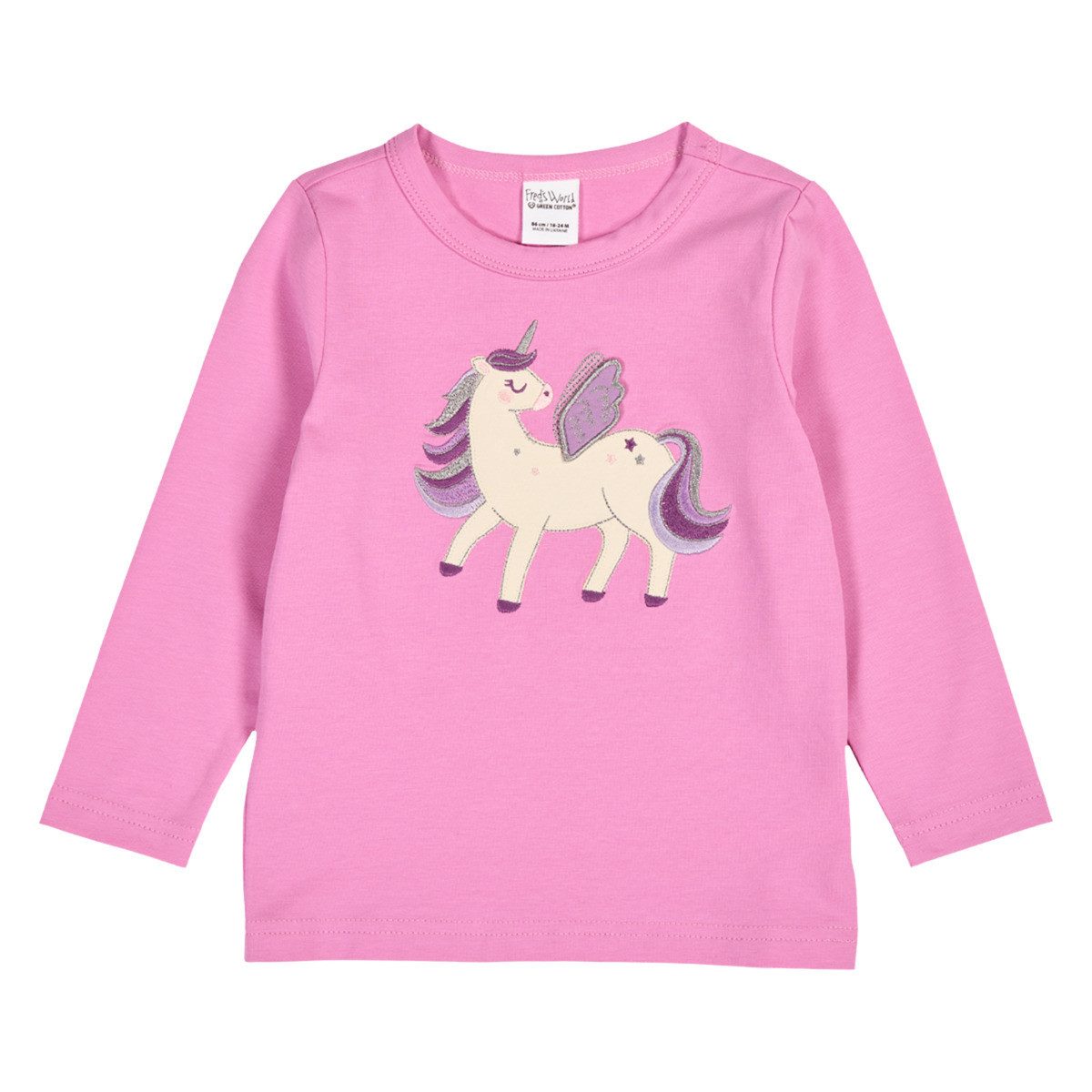 Fred's World by GREEN COTTON Langarmshirt 1512111000 Mädchen Pullover, Sweatshirt, Pulli, Shirt, Longsleeve
