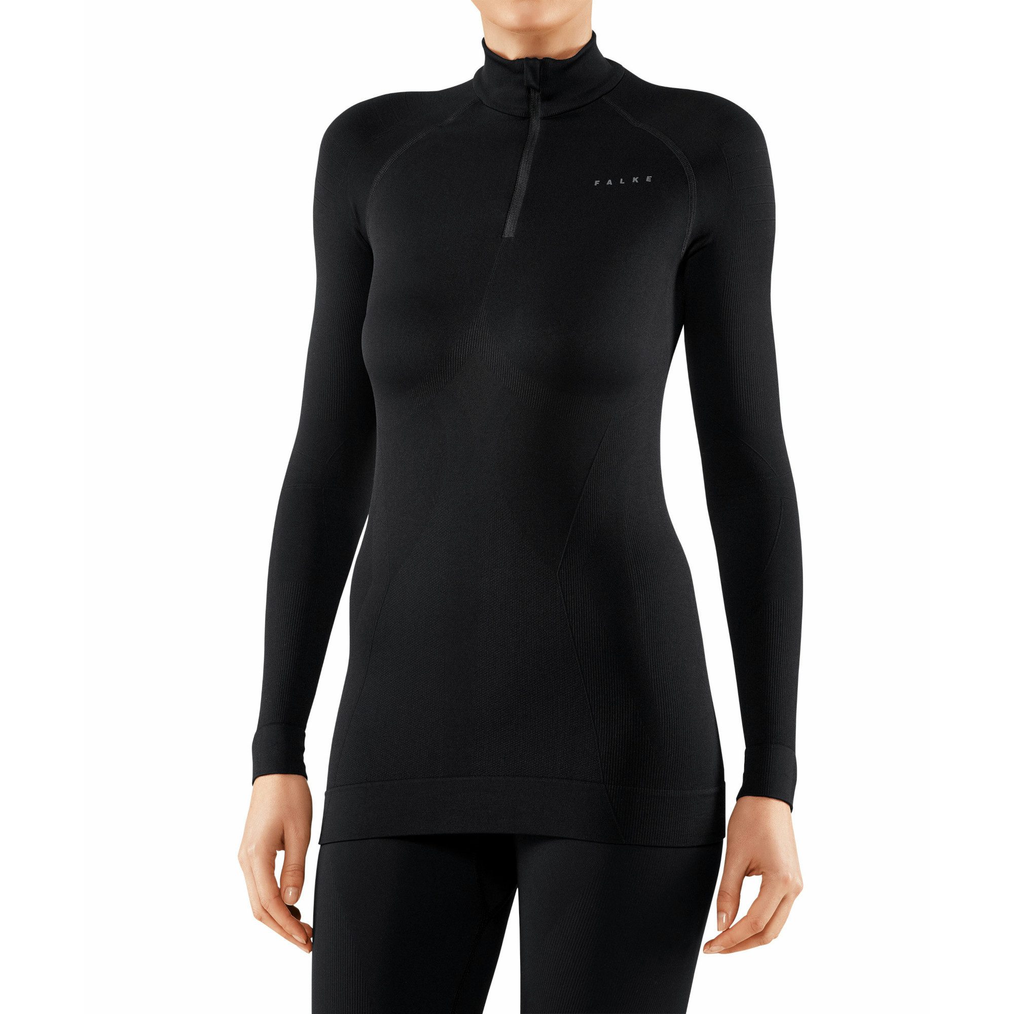 FALKE Unterziehshirt Falke Damen Shirt Maximum Warm Zip Shirt Tight 33036