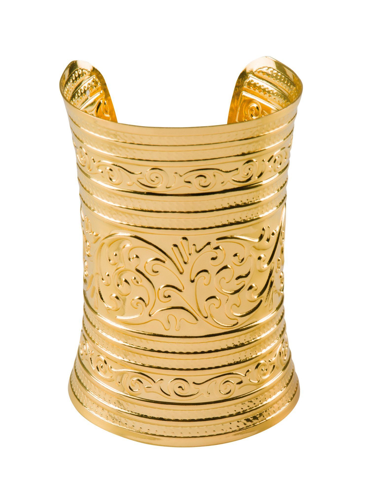 Boland Kostüm Römer Armband Vestalin, Eleganter goldfarbener Armreif für Fantasy und Antike