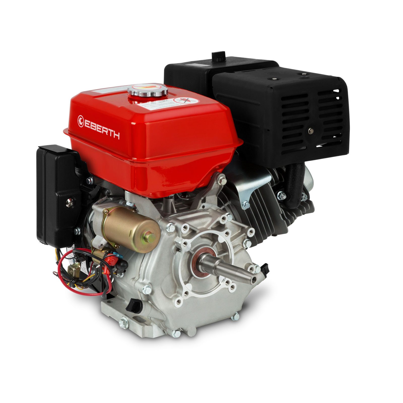 EBERTH Stromerzeuger 15 PS 11,03 kW Benzinmotor mit konischer 22 mm Ø Welle, E-Start, 4-Takt 1 Zylinder Benzin Motor, 420 ccm luftgekühlt