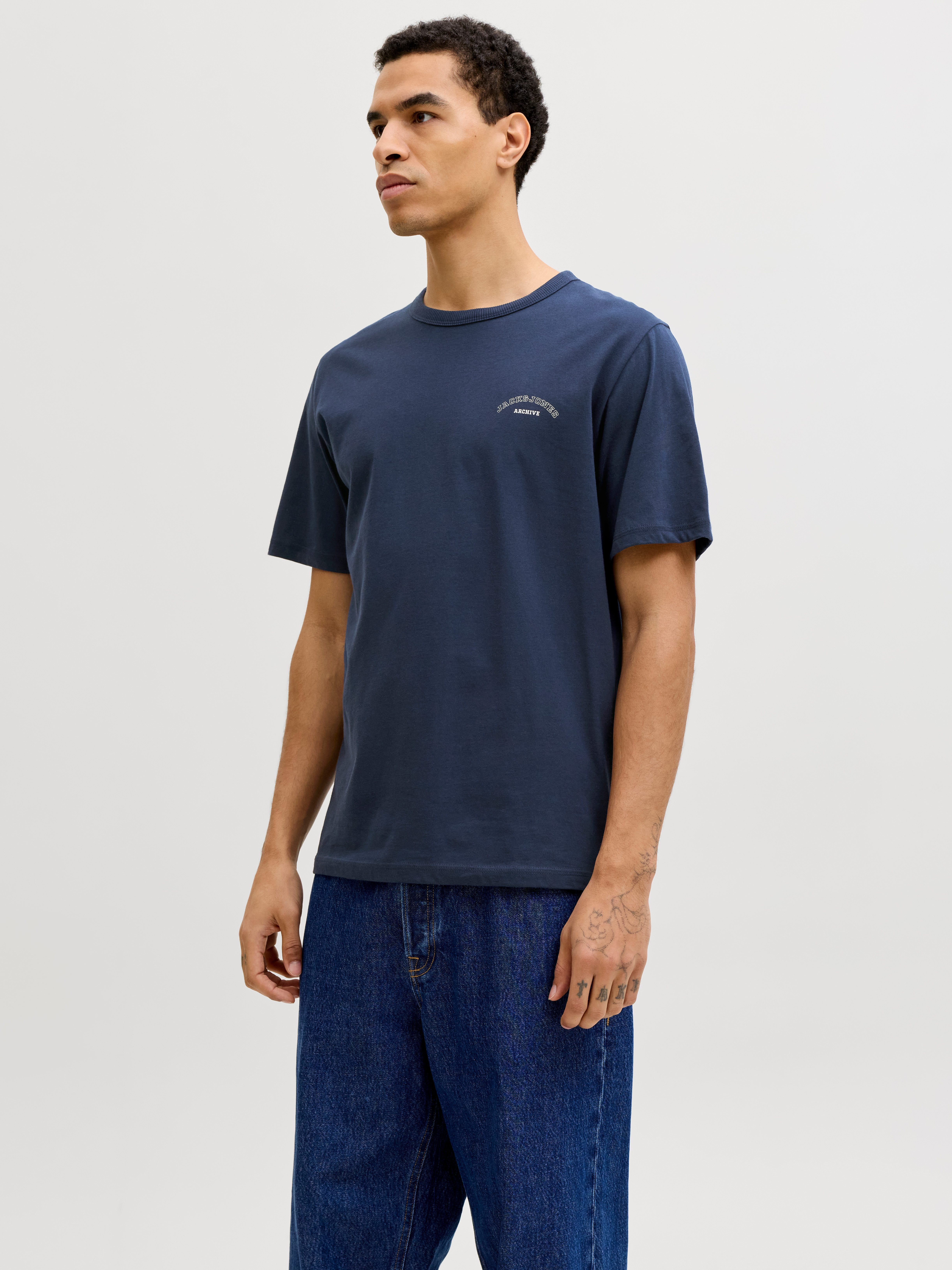 Rundhalsshirt JJCOLLEGE LOGO TEE SS CREW NECK