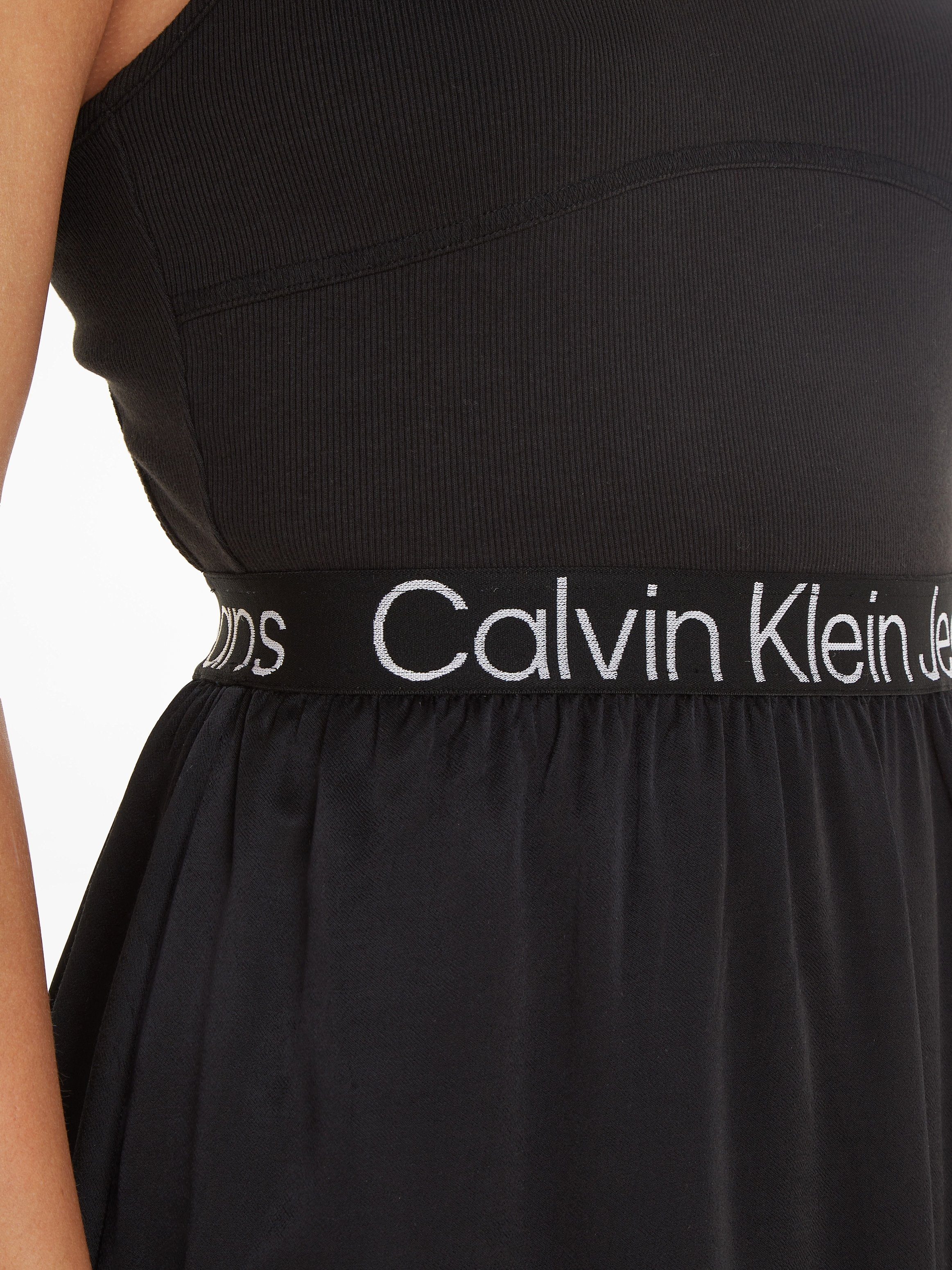 Calvin Klein Jeans Jerseykleid RACERBACK DRESS LOGO ELASTIC