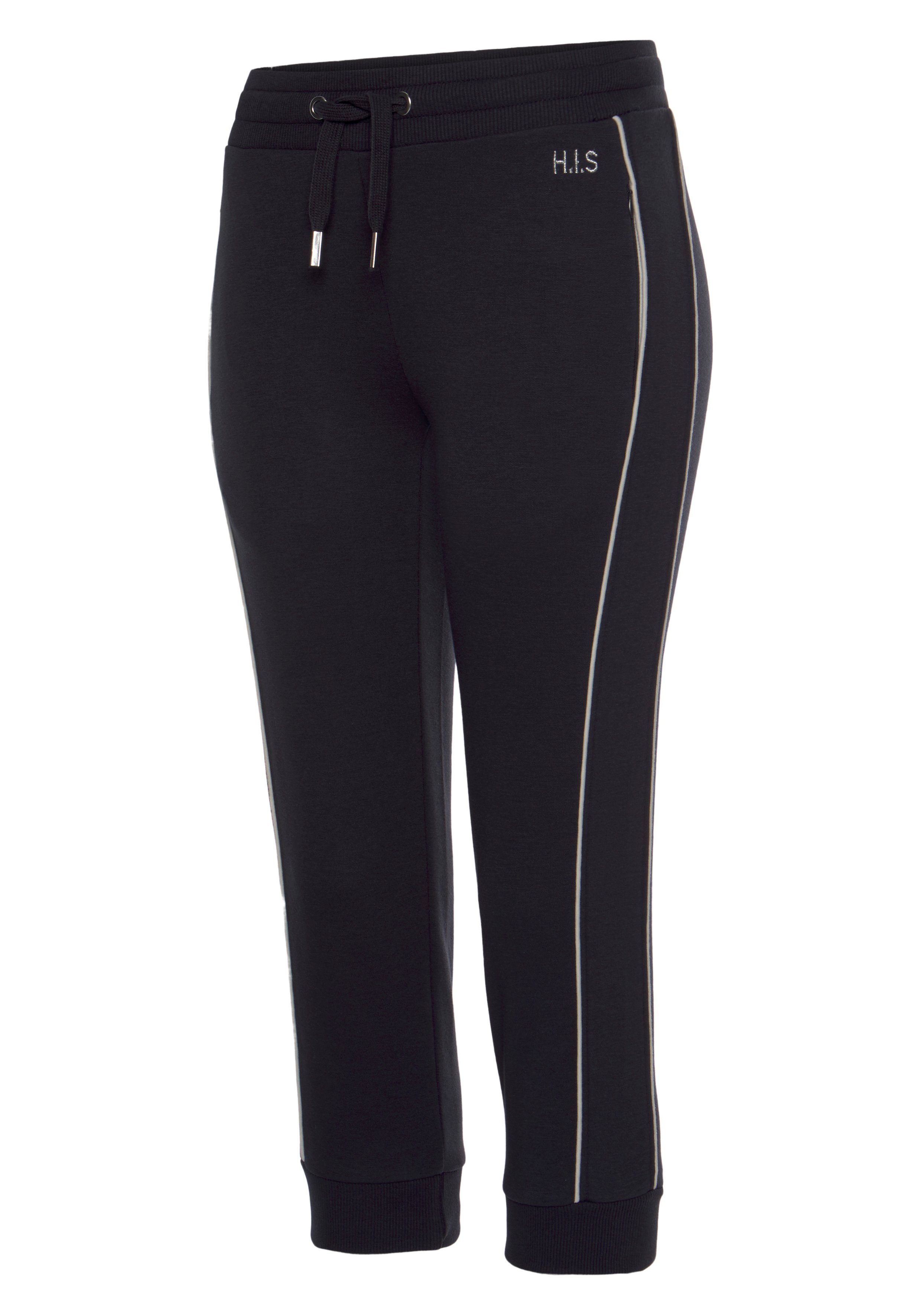 H.I.S Caprihose mit seitlichem Piping. Ideal für Sport- und Freizeit.