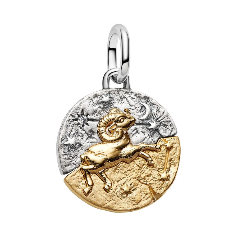 Pandora Charm Sternzeichen 764993C01, Sternzeichen, Widder, Zirkonia, Bicolor