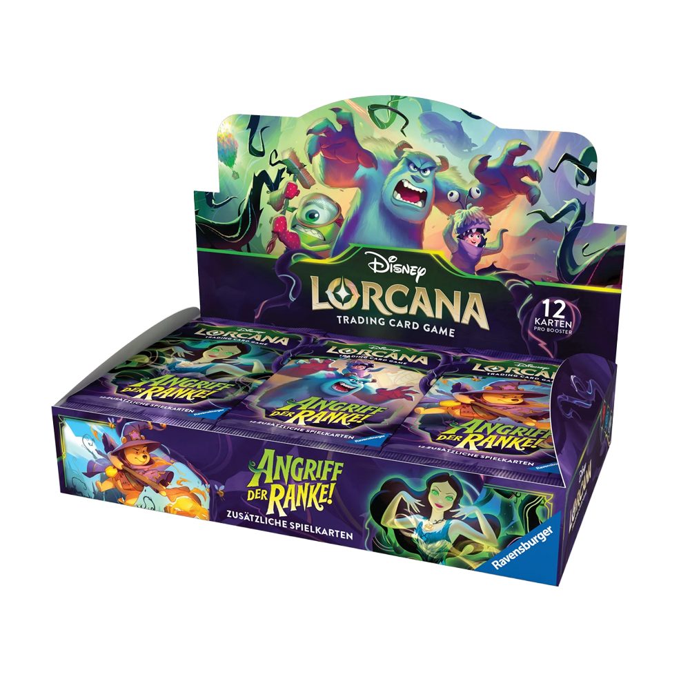 POKÉMON Sammelkarte Disney Lorcana Angriff der Ranke Booster Display Deutsch