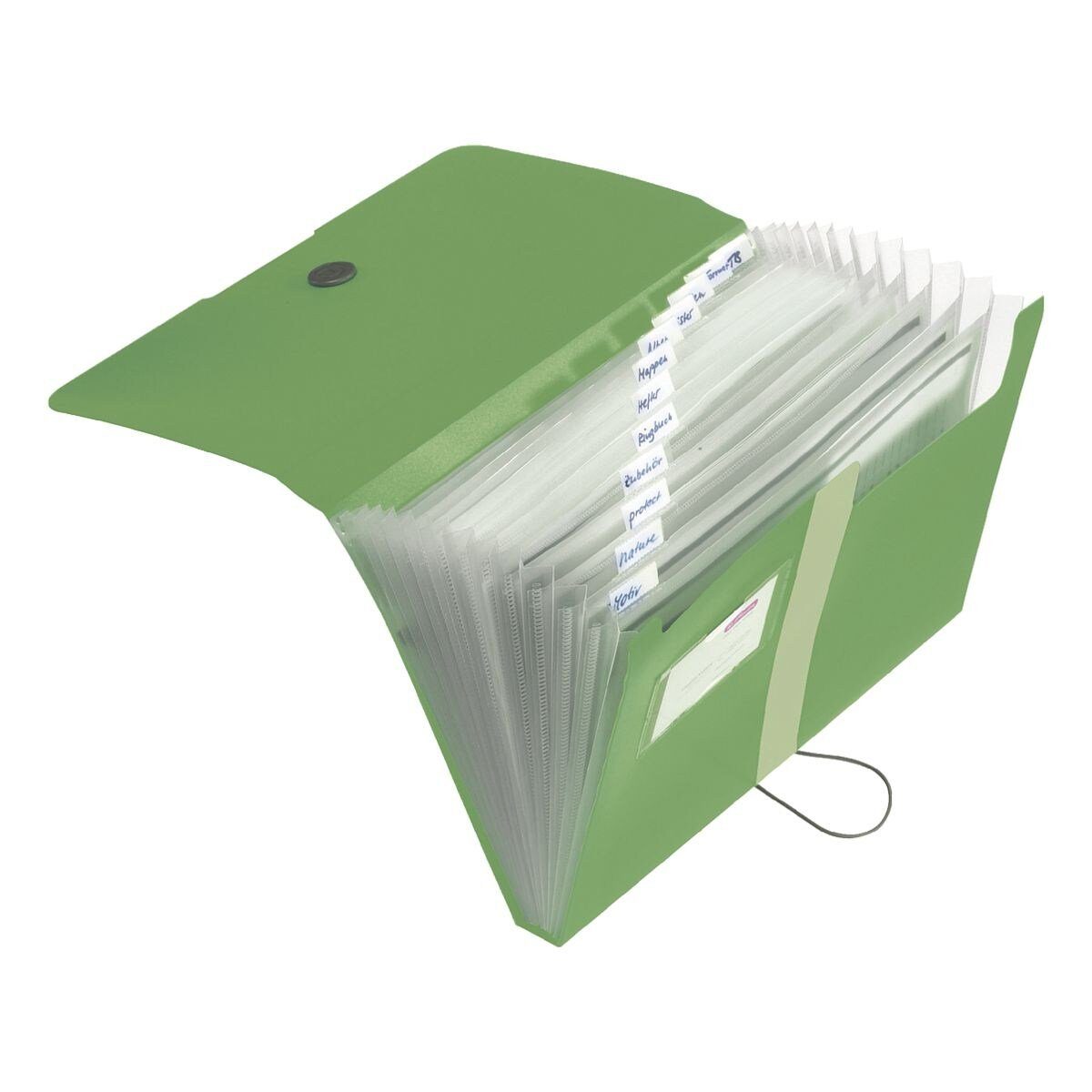 Herlitz Fächermappe, 12 Fächer, DIN A4, Gummizugverschluss