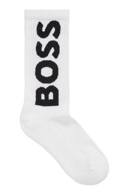 BOSS Freizeitsocken QS Rib Logo CC (Packung) mit Logoschriftzug