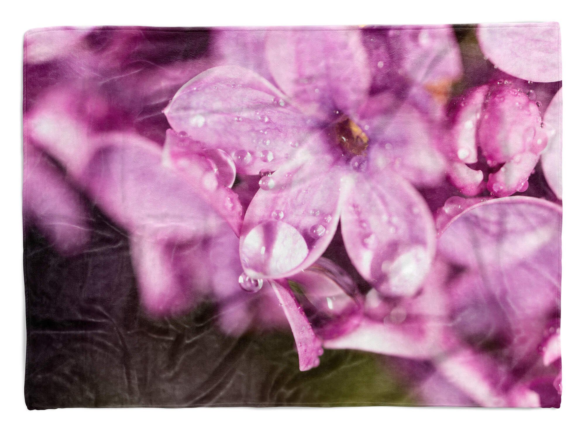 Sinus Art Handtücher Handtuch Strandhandtuch Saunatuch Kuscheldecke mit Fotomotiv Blumen Blüten Rege, Baumwolle-Polyester-Mix (1-St), Handtuch