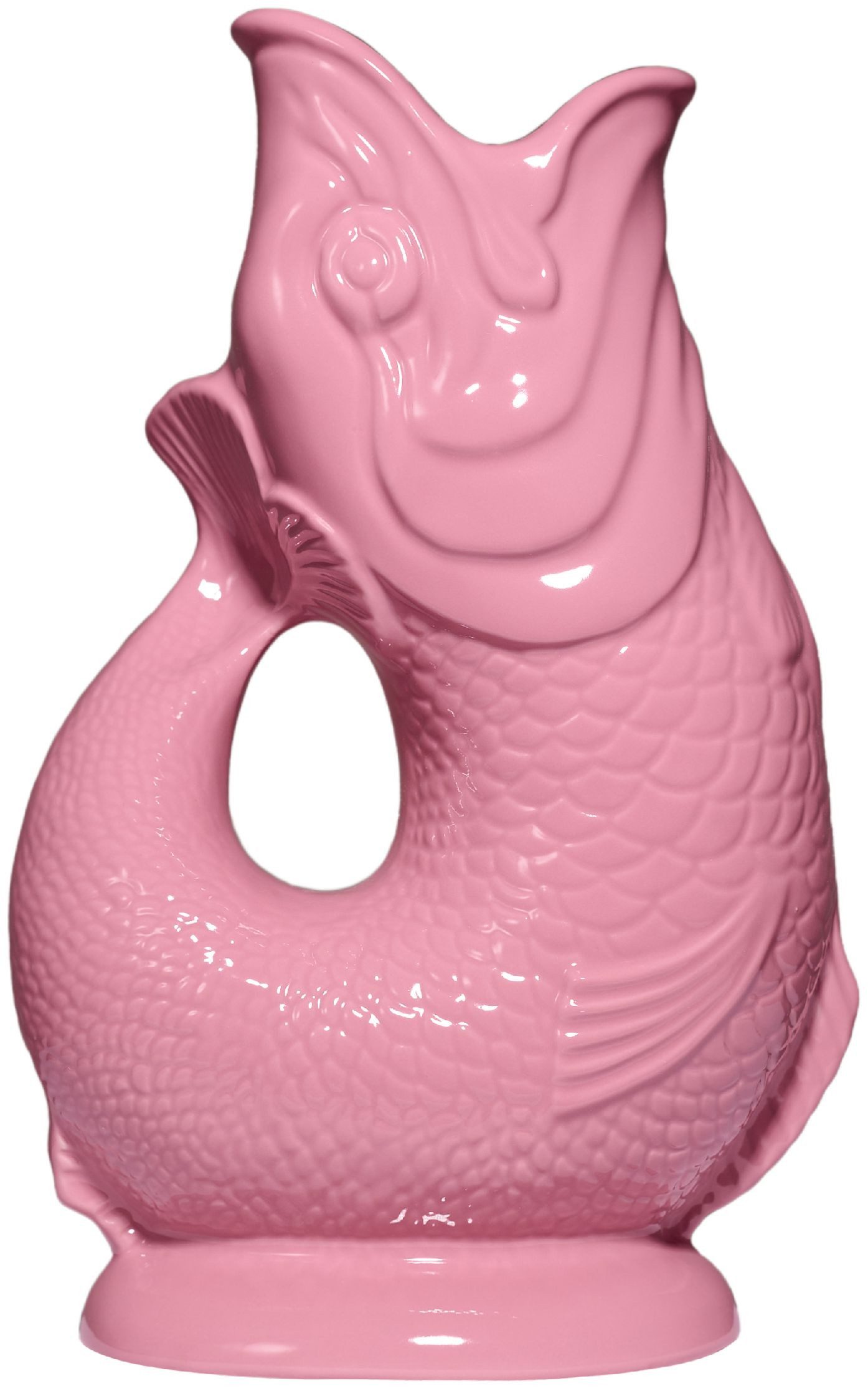 Gluckigluck Wasserkaraffe, (Original Gluggle Jug aus England), mit Gluckergeräusch, handgefertigt, ikonisches Fisch-Design, 1,2 L
