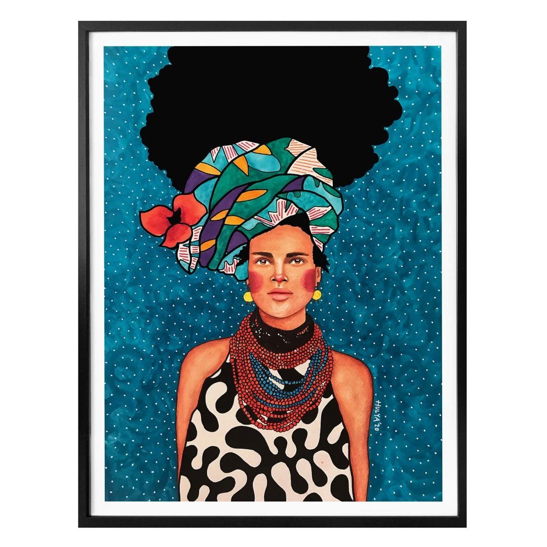 K&L Wall Art Poster Motivationsposter inspirierendes Wandbild Boho Affirmationsposter, Inspirierendes Frauen Wandbild ohne Bilderrahmen, kraftvolle Frauenposter fürs Wohnzimmer bunte Pop Art Wandposter