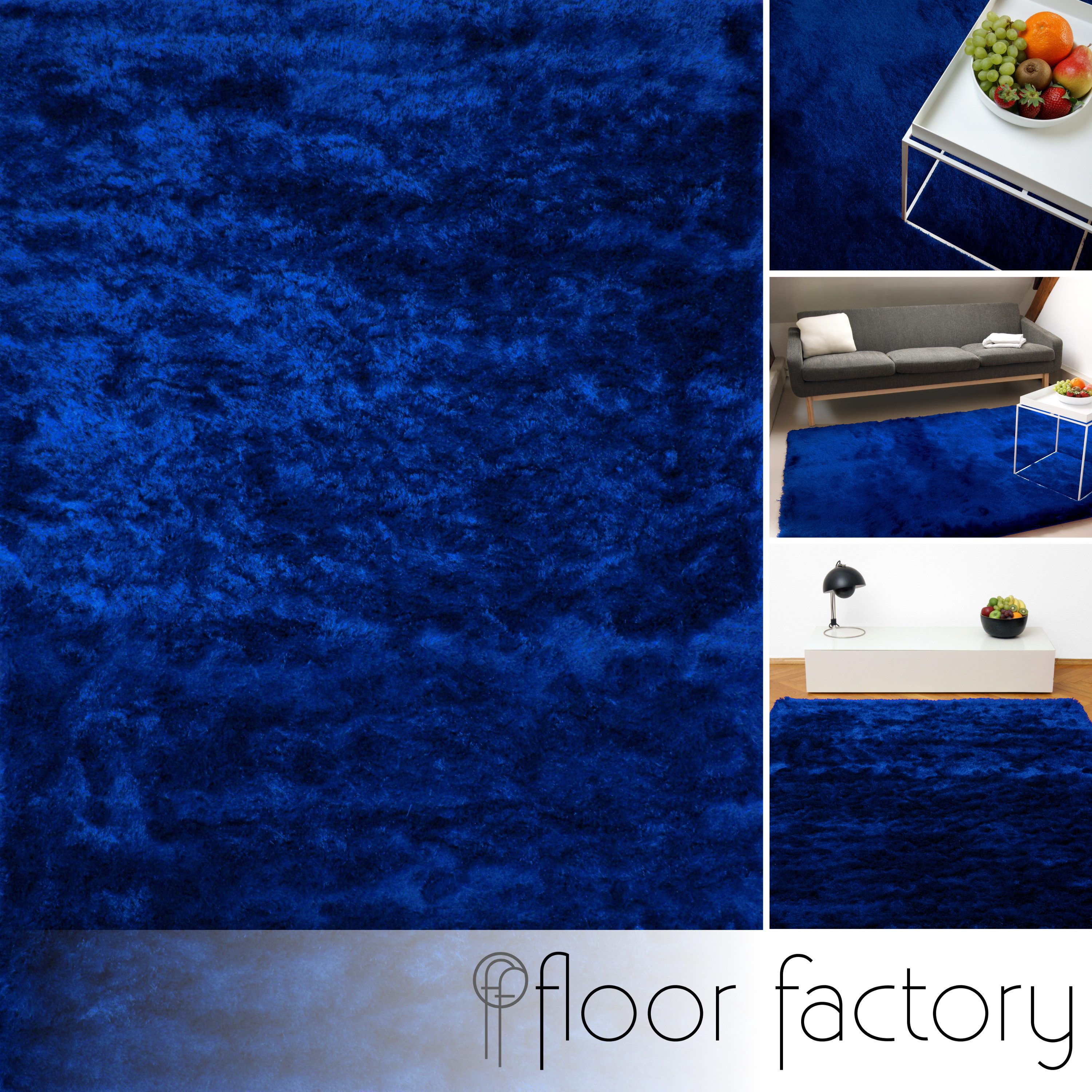 floor factory Hochflor-Teppich Satin, rechteckig, Höhe: günstig online kaufen