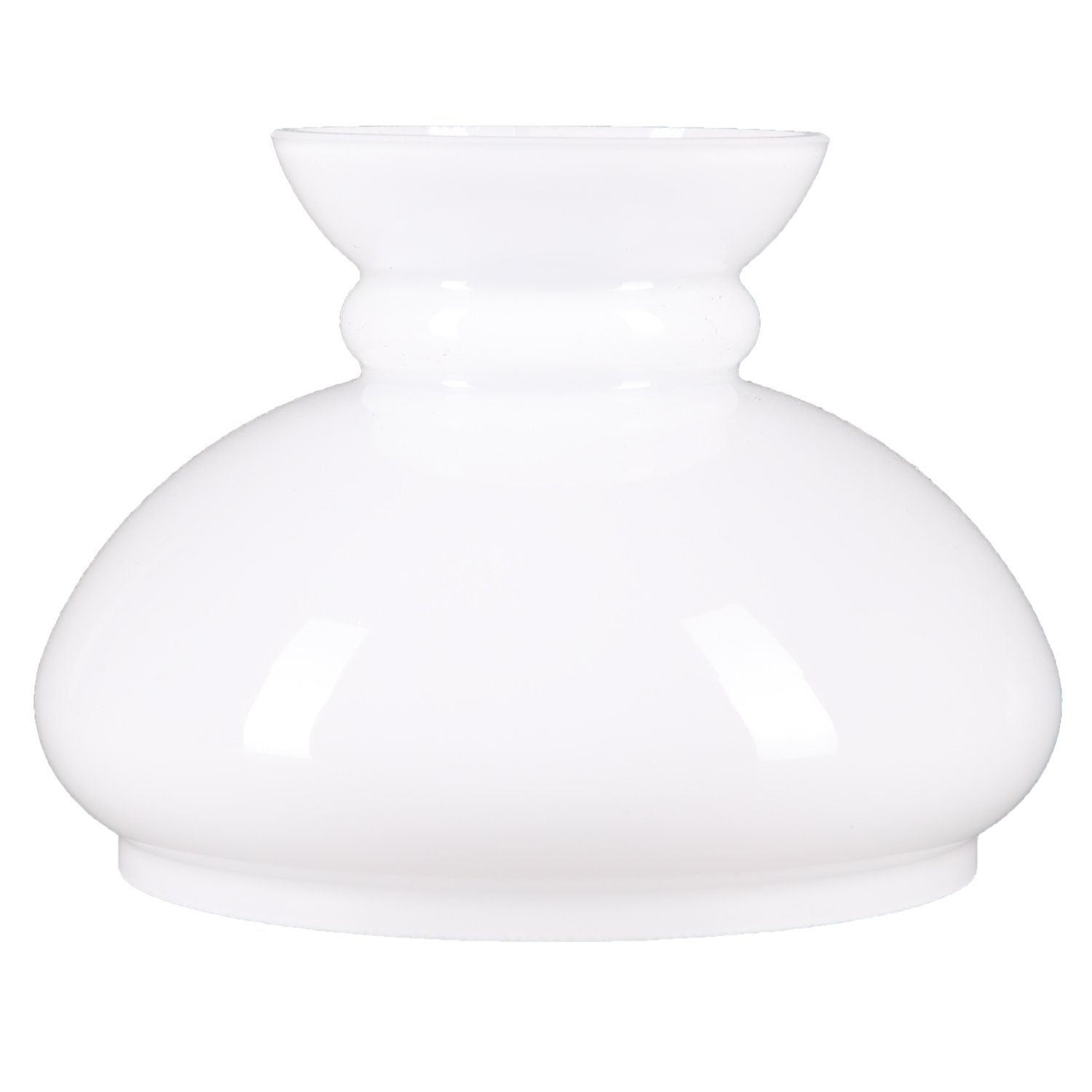 Home4Living Lampenschirm Lampenglas Petroleumglas Ersatzglas Ø 141mm glänzend Opalglas, Dekorativ