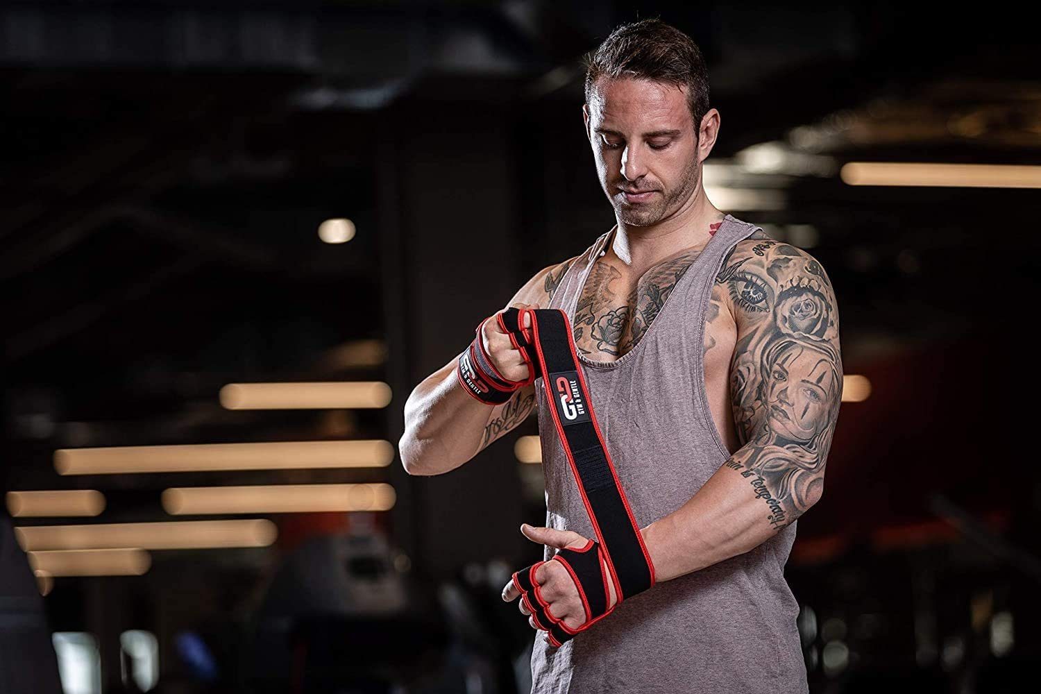 Fitnesshandschuhe Gentle und Frauen rot mit Gym Multisporthandschuhe Männer für & Gewicht geringes Handgelenkstütze